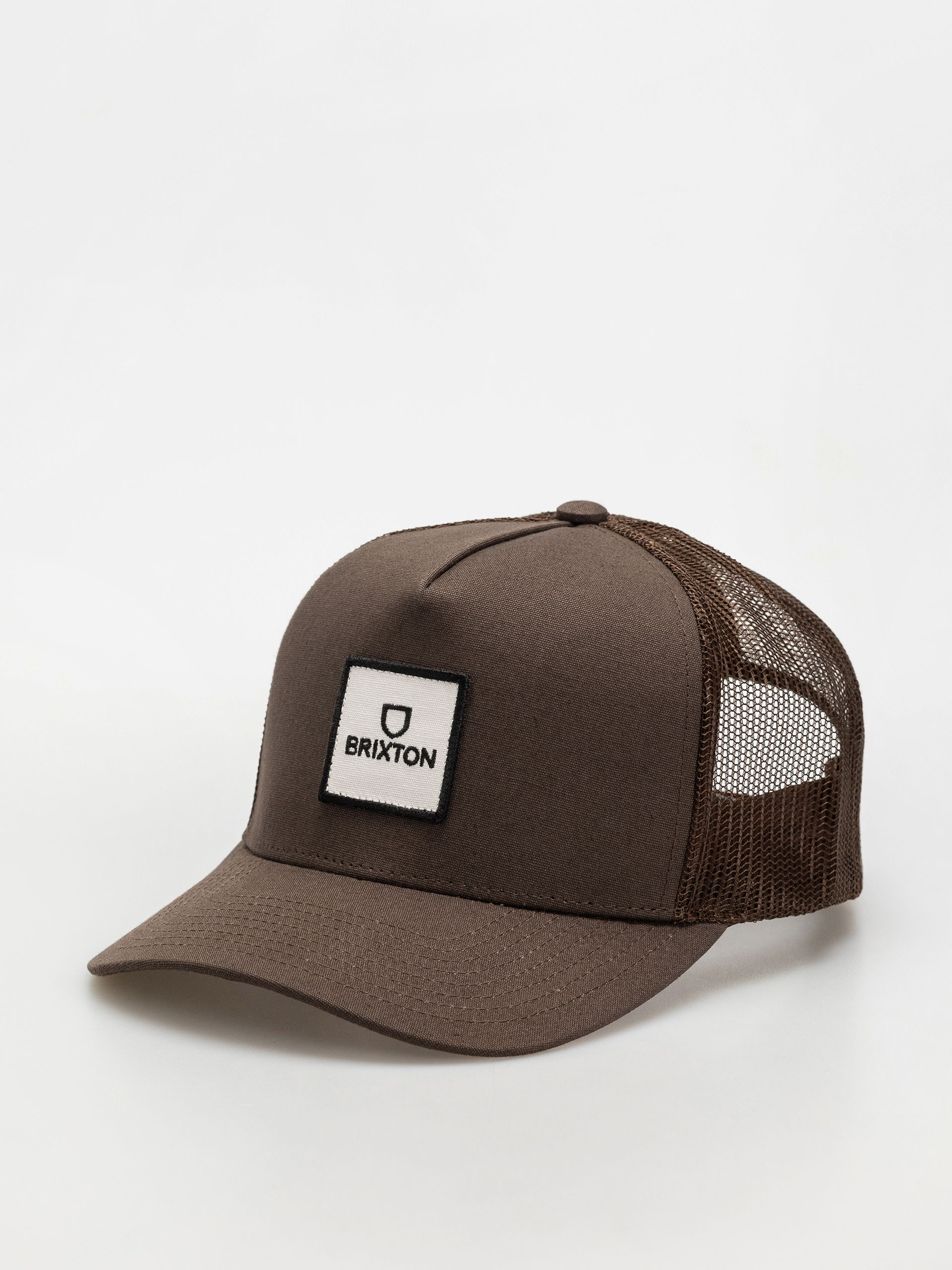 Șapcă Brixton Alpha Block X C Mp Mesh Cap (brown/brown)