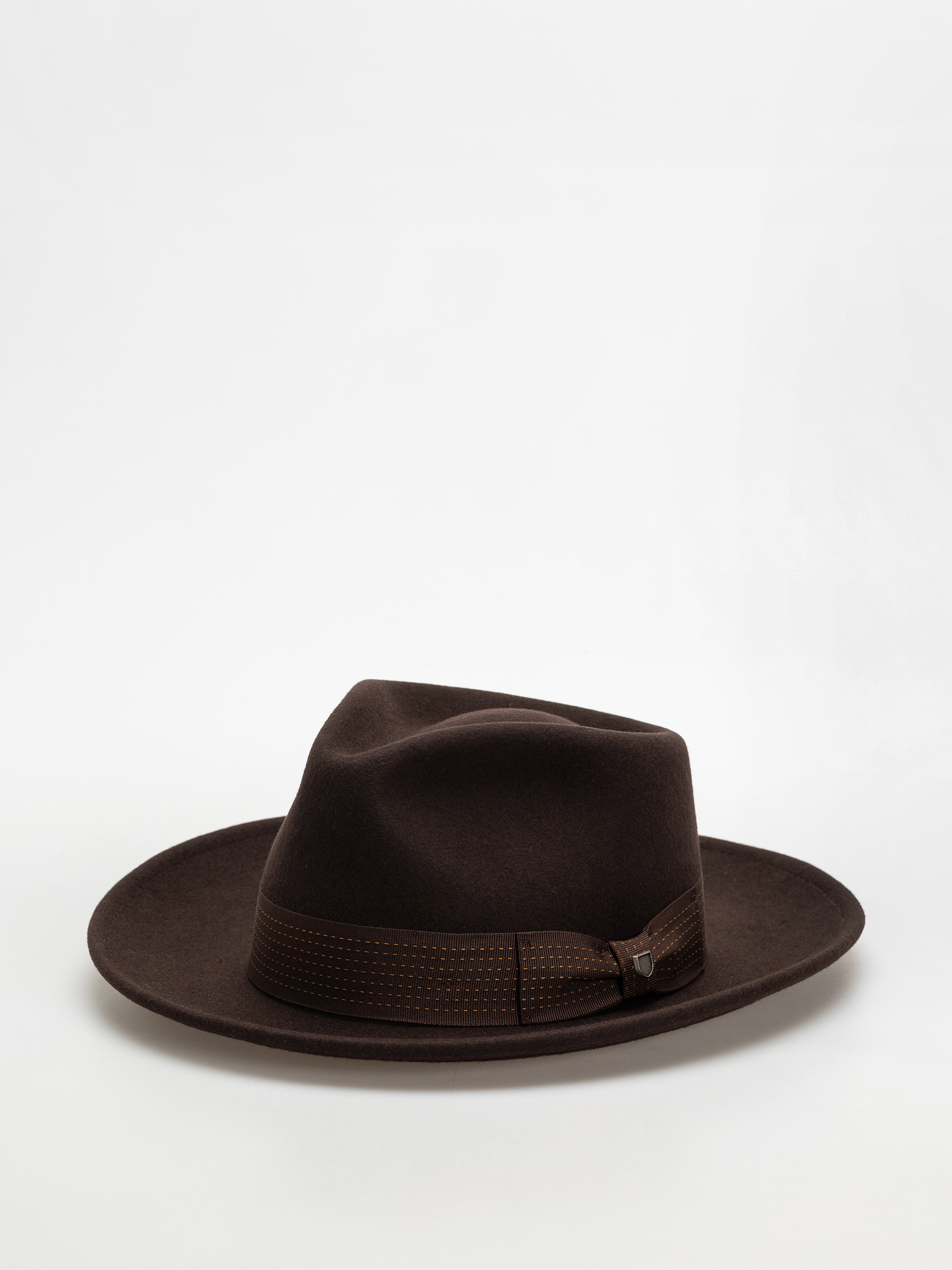 Pălărie Brixton Swindle Convertabrim Fedora (dark brown/chocolate)