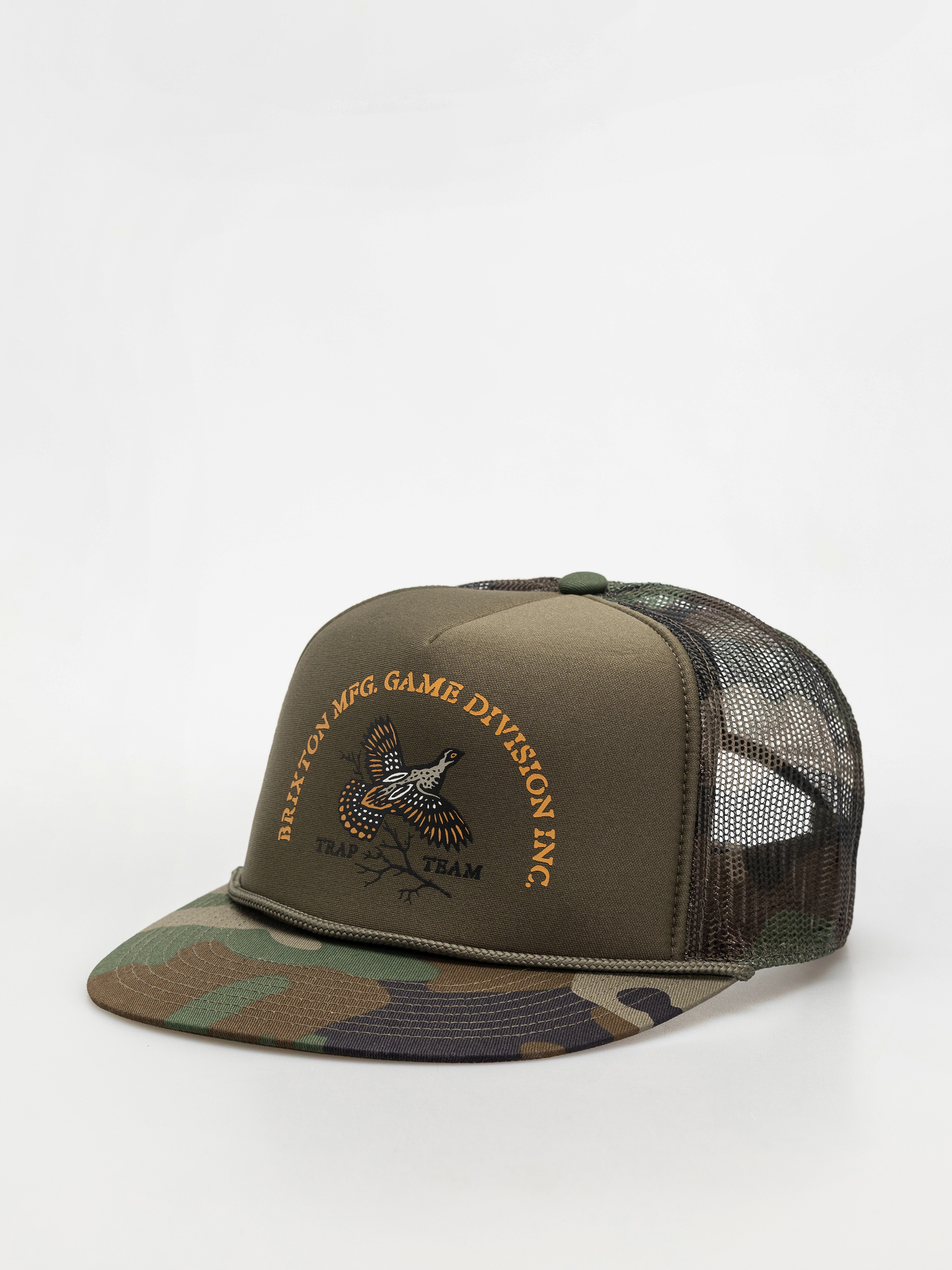 Șapcă Brixton Game Np Hp Trucker (camo/olive/camo)