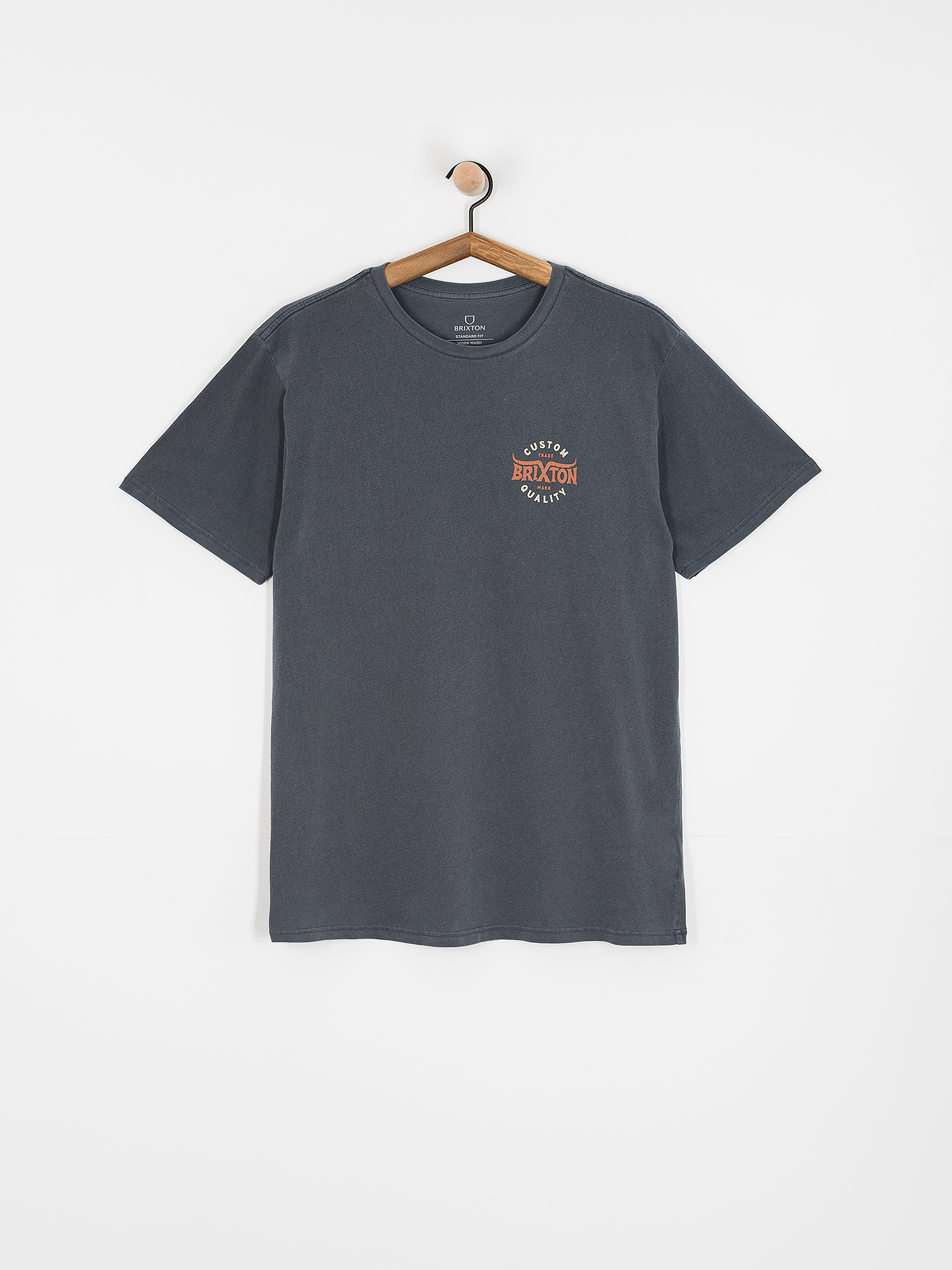 Tricou Brixton Gibson Stt (washed navy worn wash)
