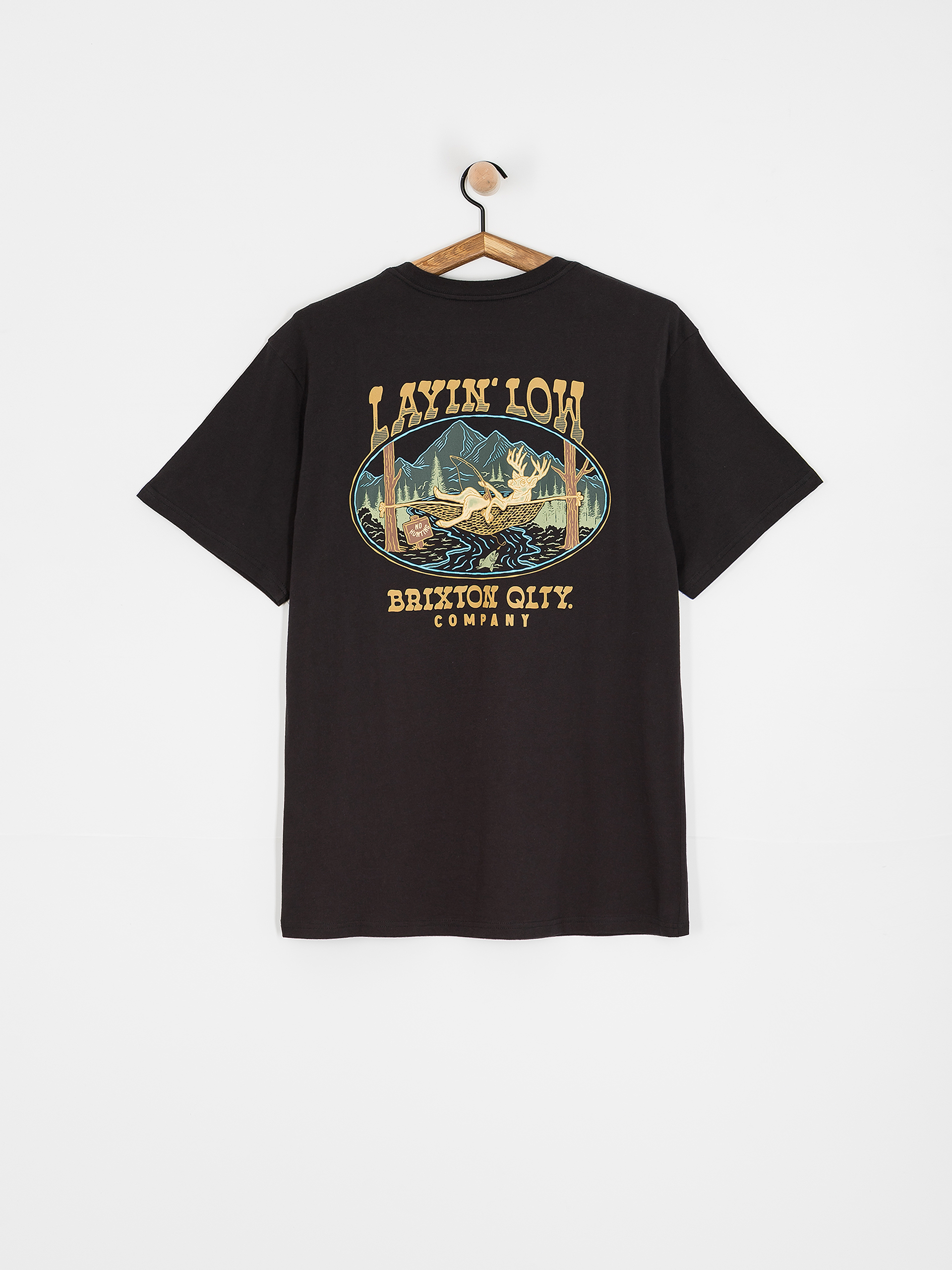 Tricou Brixton Layin' Low Stt (black)