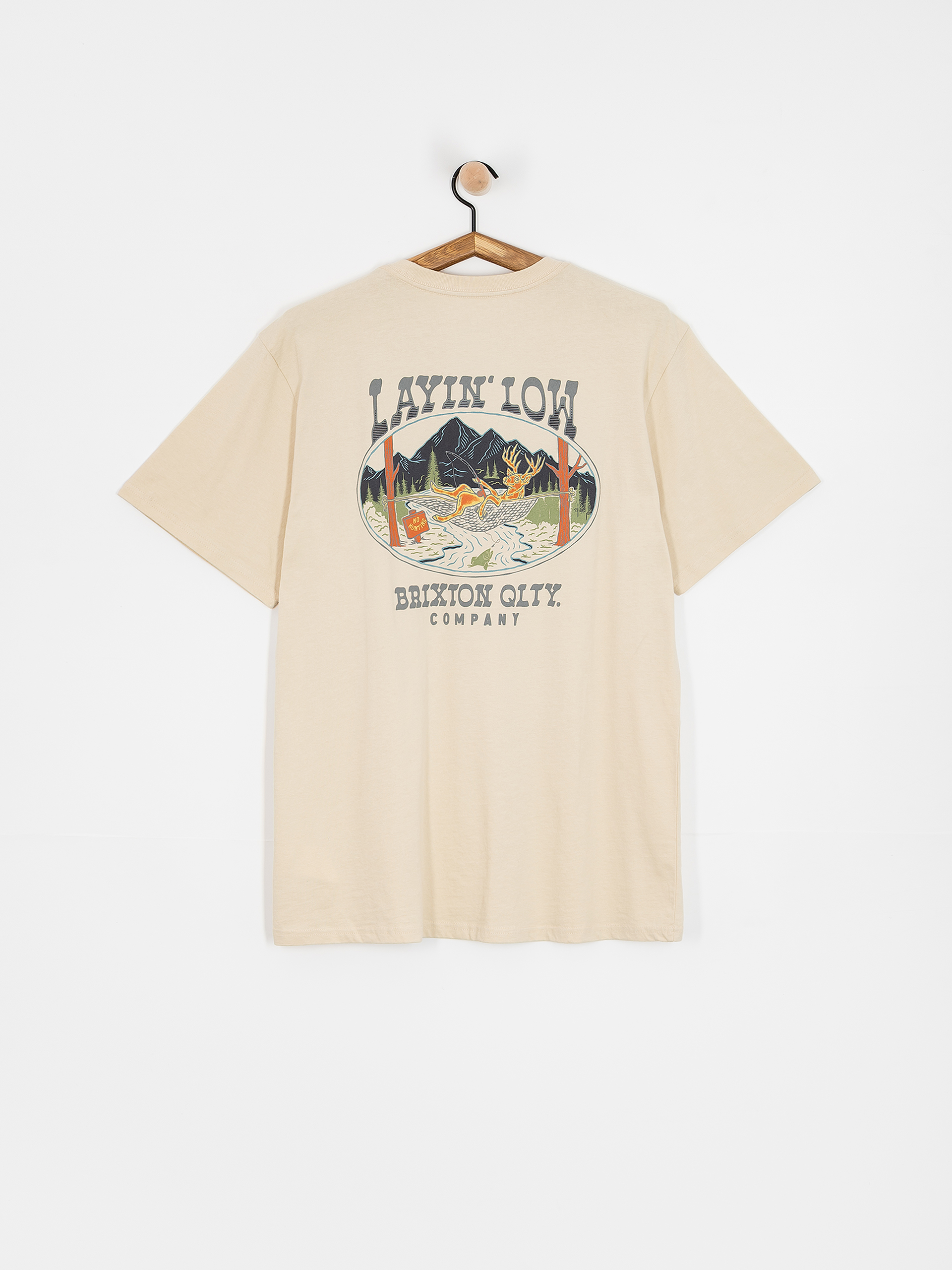 Tricou Brixton Layin' Low Stt (cream)