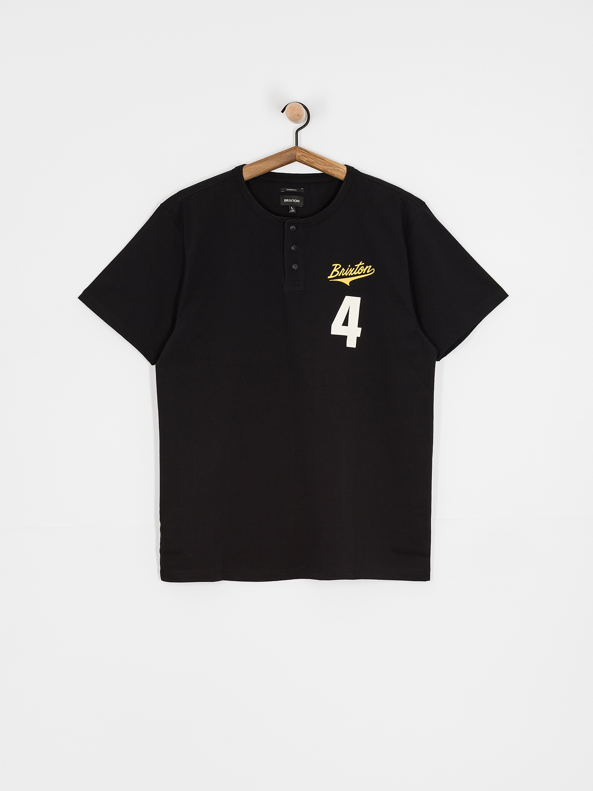 Tricou Brixton The League Baseball (black/black)