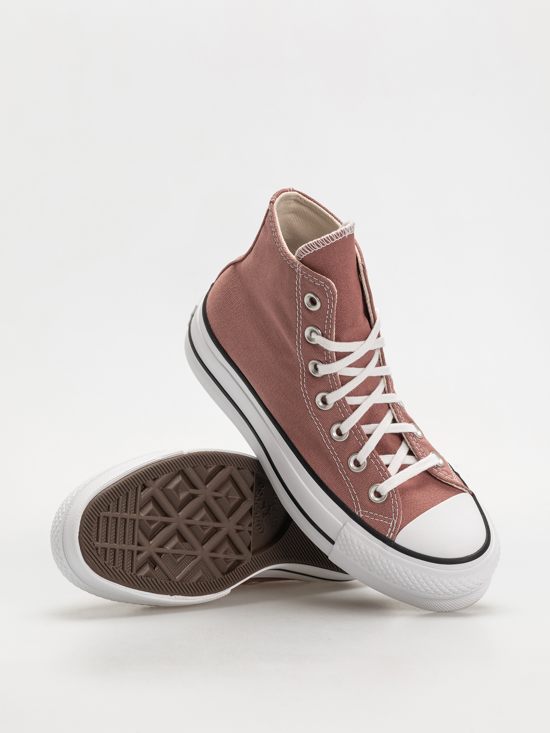 Teniși Converse Chuck Taylor All Star Lift Hi Wmn (light saddle/natural ivory)