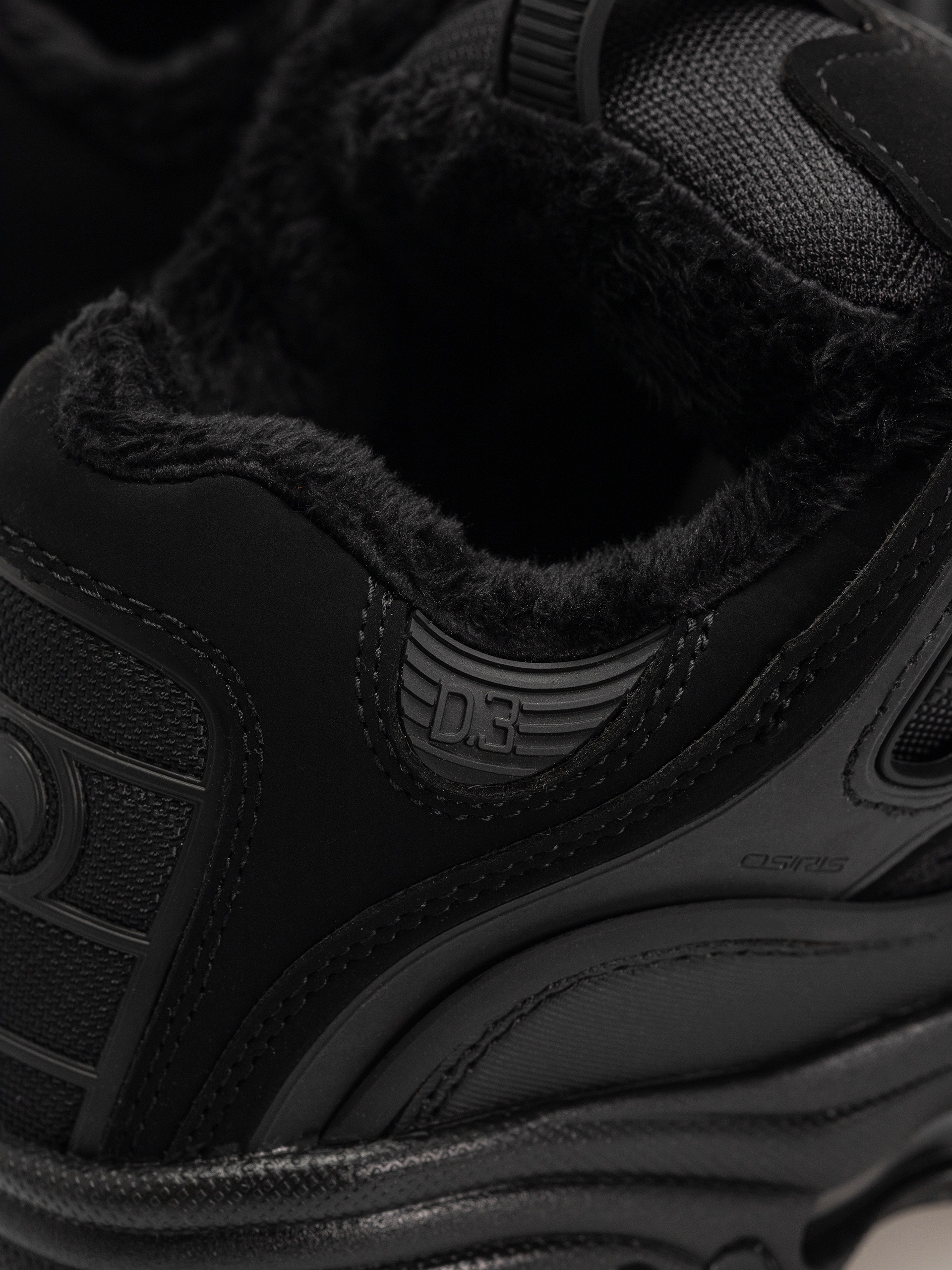 Pantofi Osiris D3 2001 (black/black/shearling)