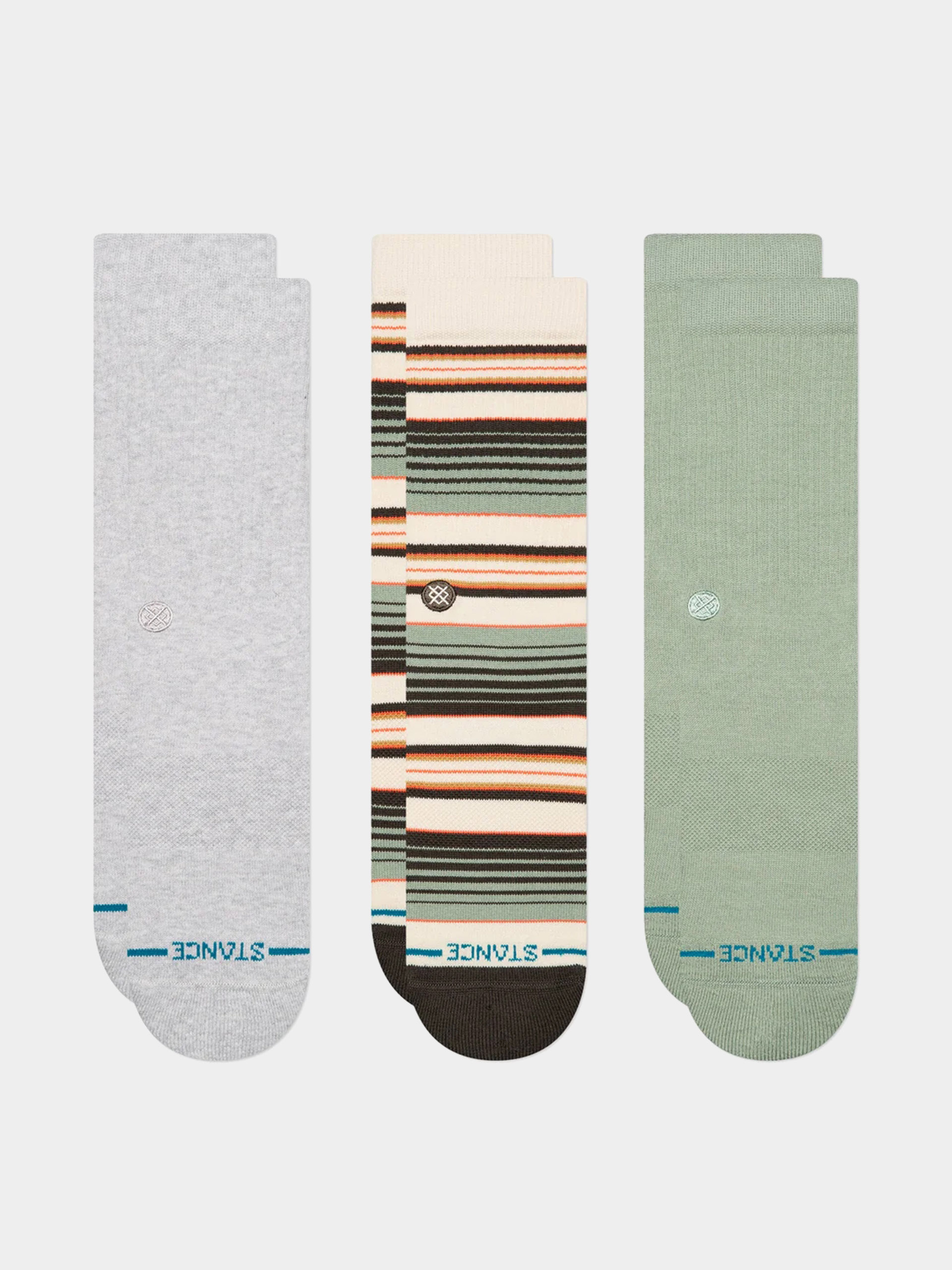 Șosete Stance Repeteur Crew 3 Pack (light heather)