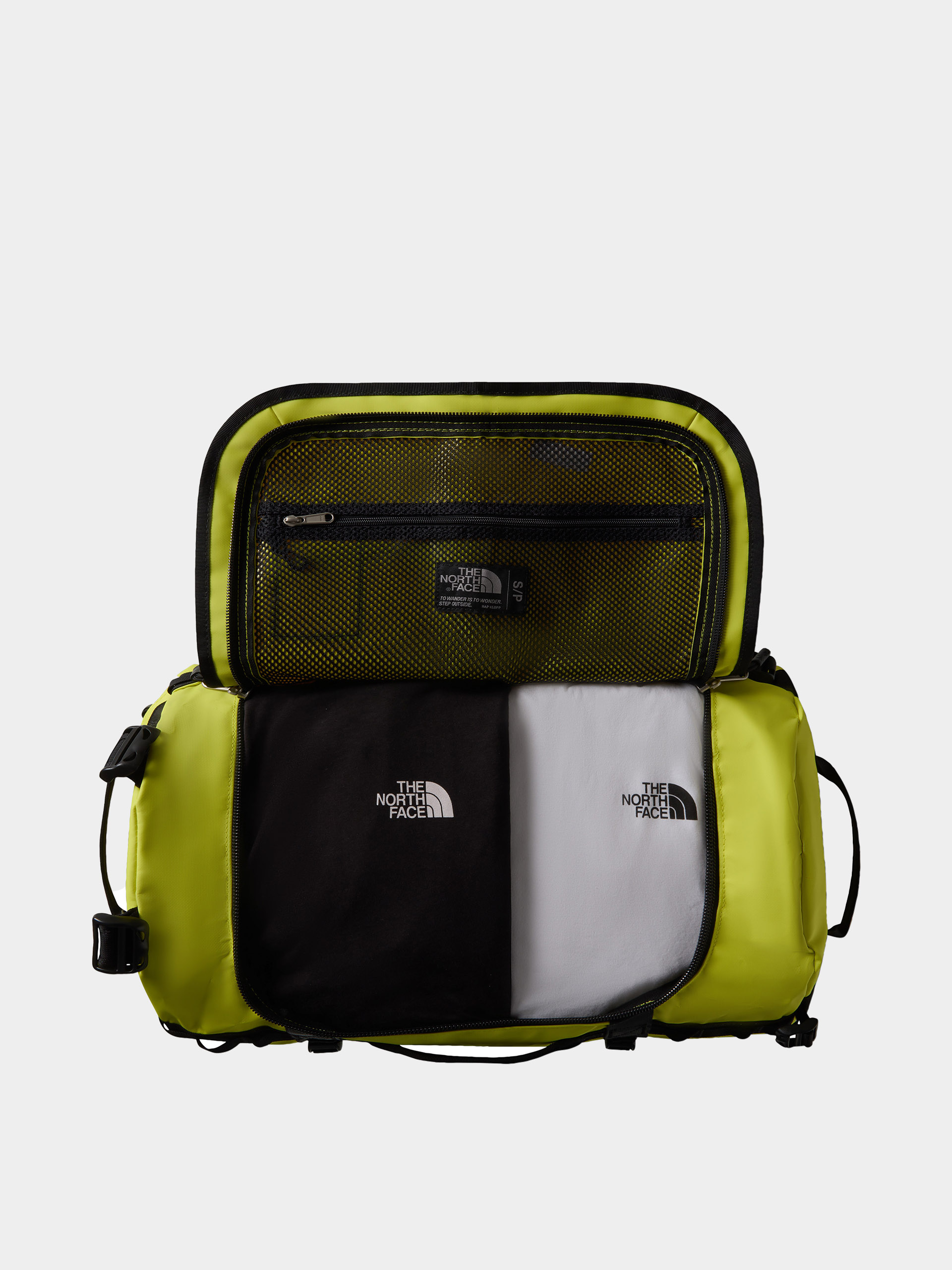 Geantă The North Face Base Camp Duffel S (sulphur spring green/tnf black)