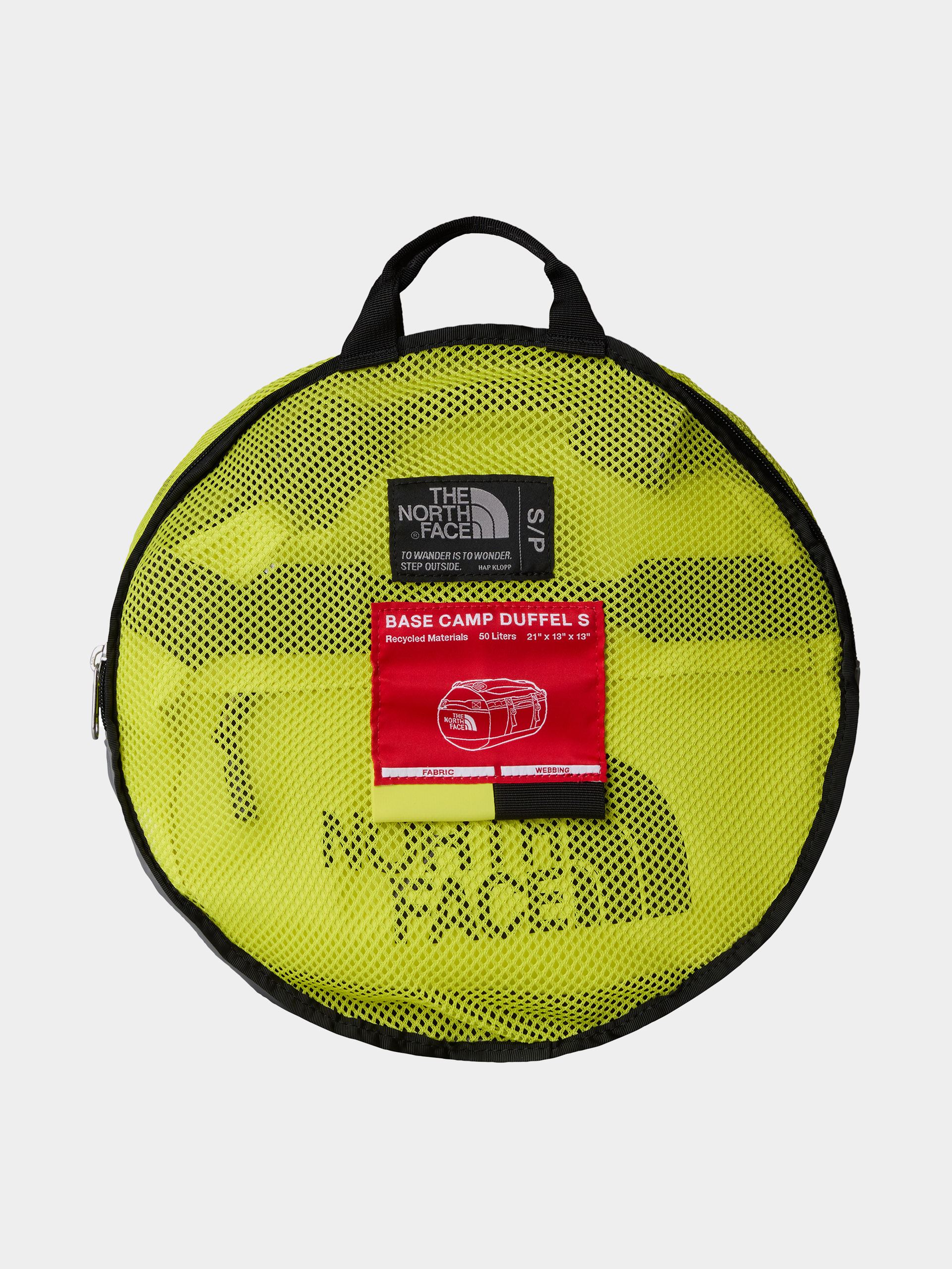 Geantă The North Face Base Camp Duffel S (sulphur spring green/tnf black)