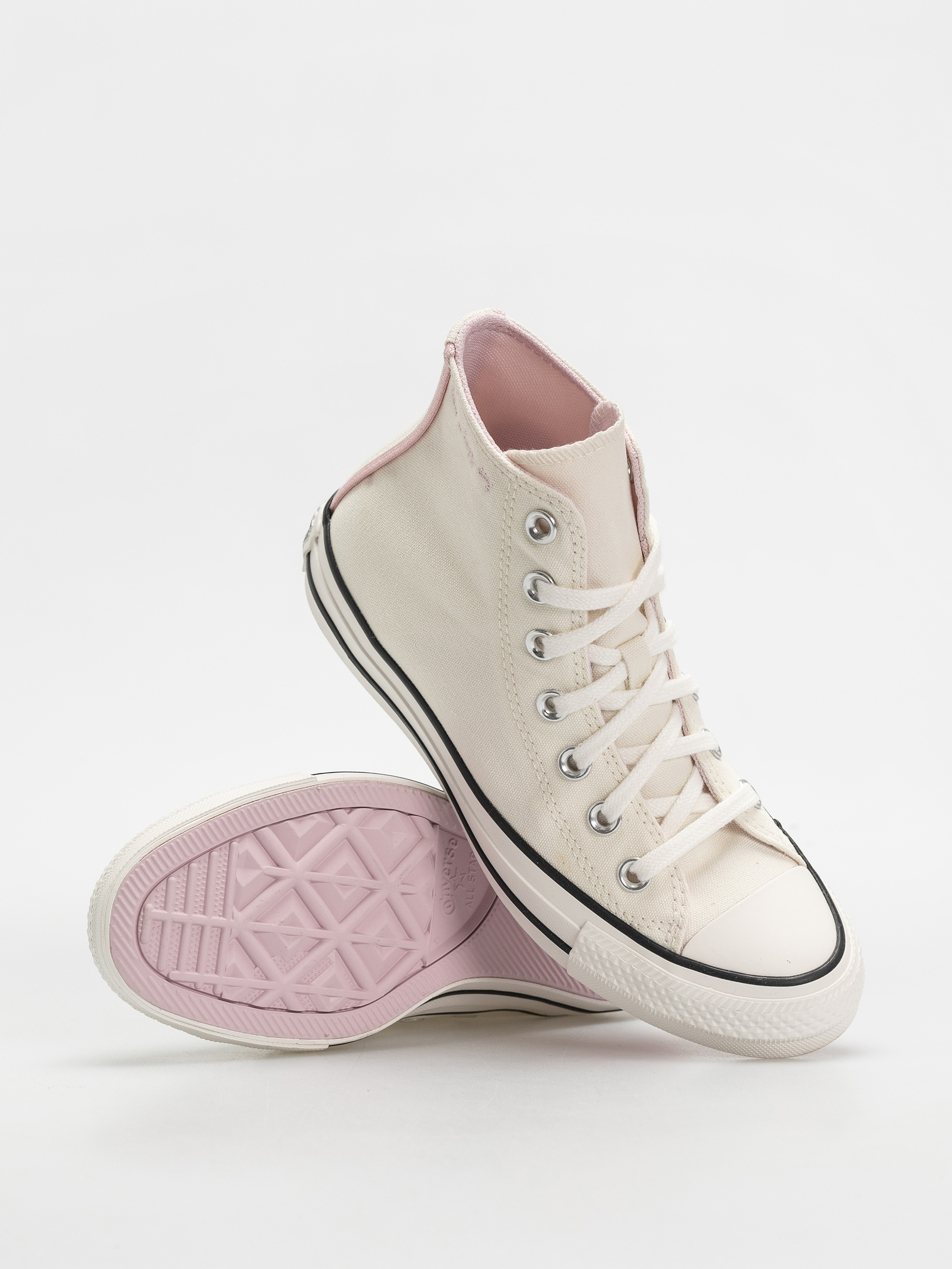 Teniși Converse Chuck Taylor All Star Hi Wmn (egret/summit pink/black)