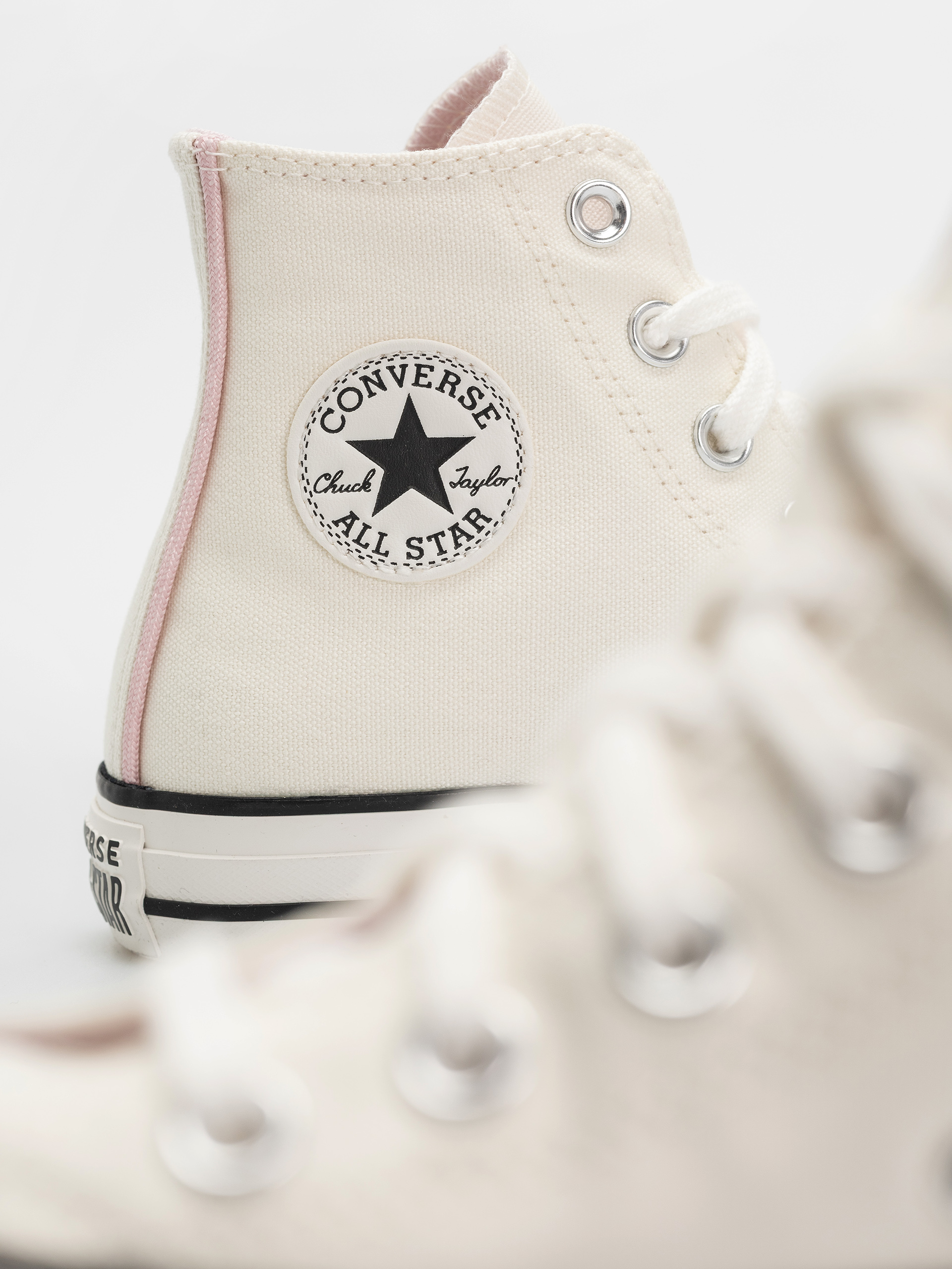 Teniși Converse Chuck Taylor All Star Hi Wmn (egret/summit pink/black)