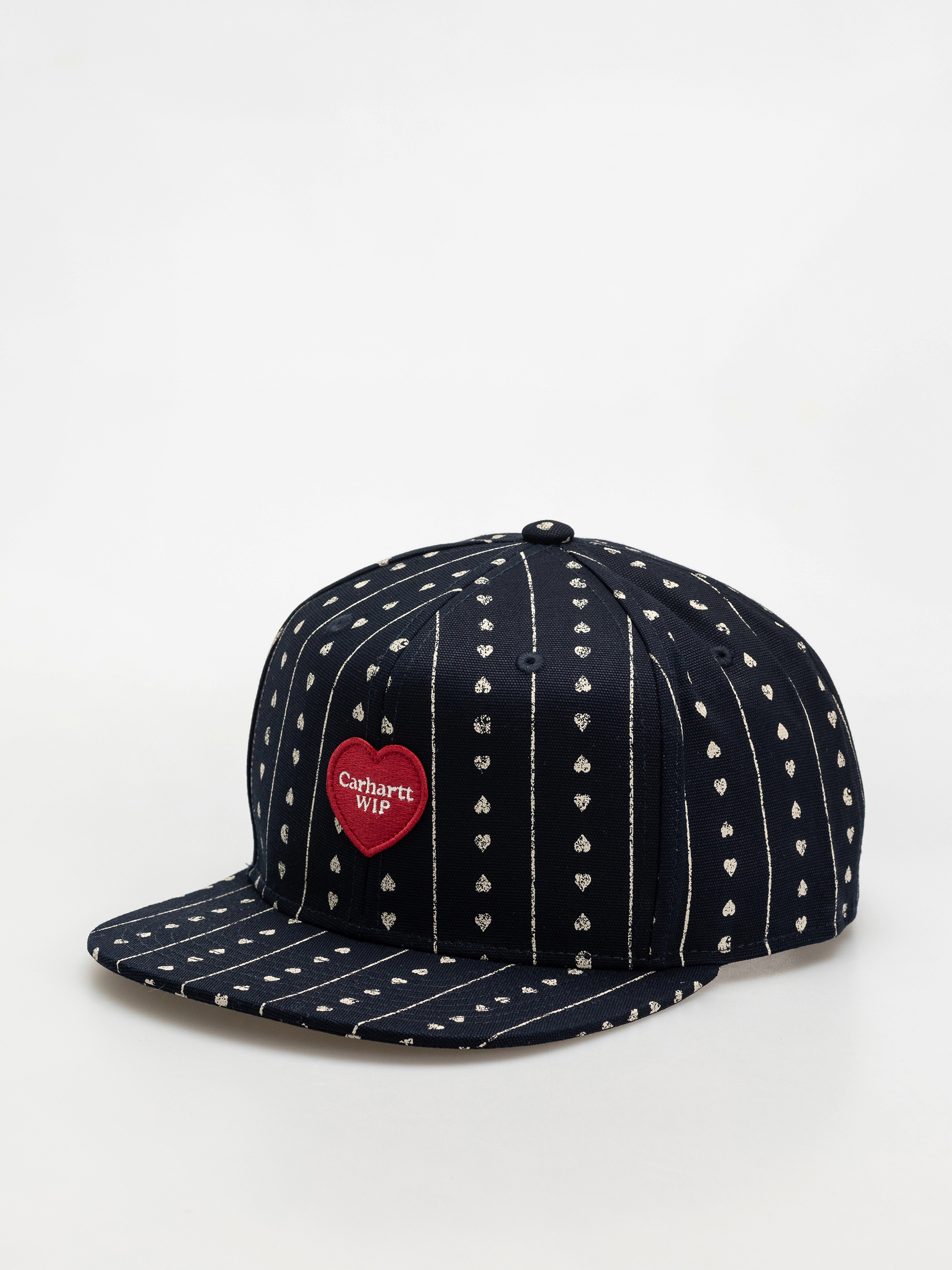 Șapcă Carhartt WIP Drewe (heart c pinstripe/ink/natural/dark navy)