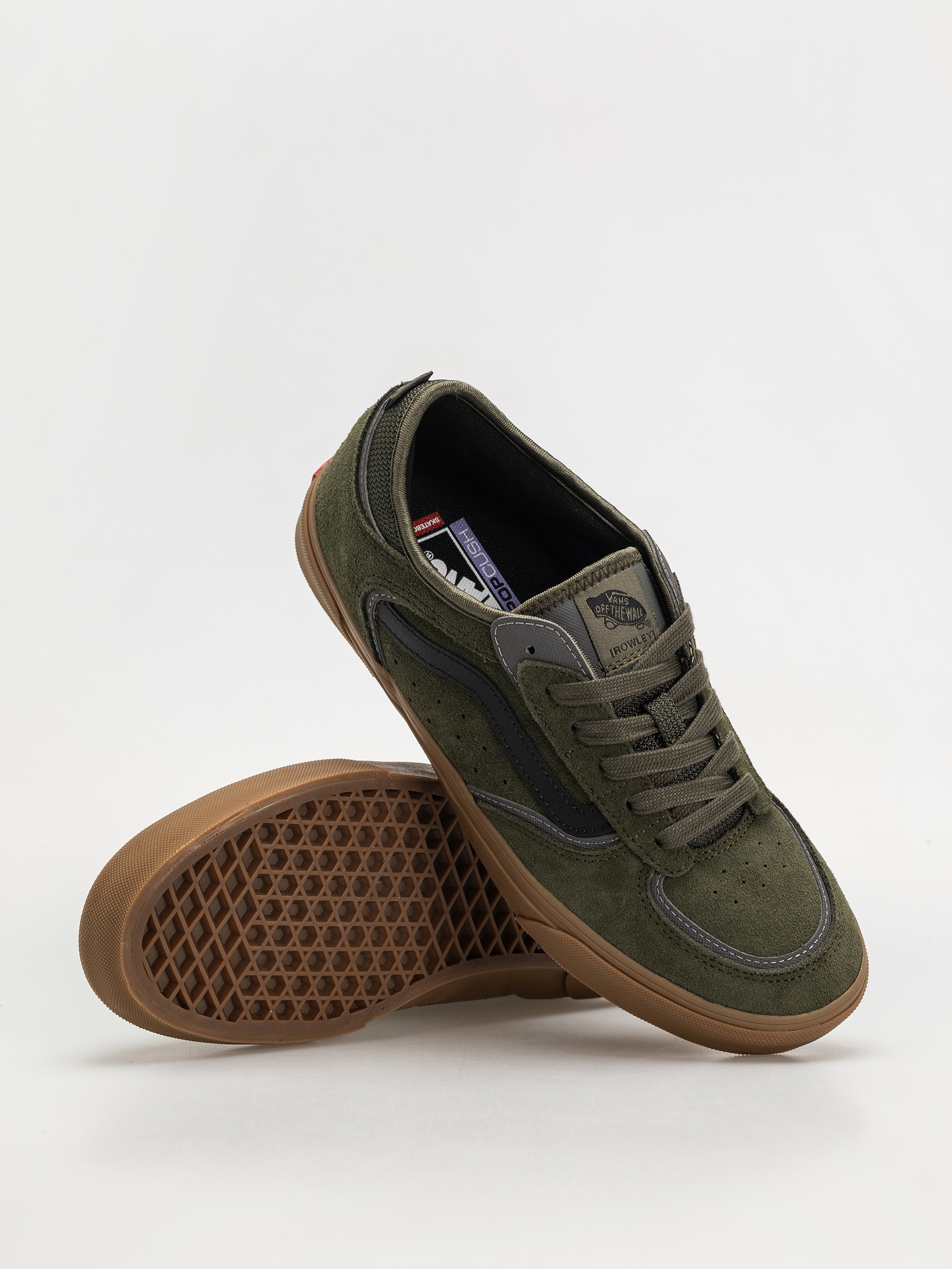 Pantofi Vans Skate Rowley (green/gum)