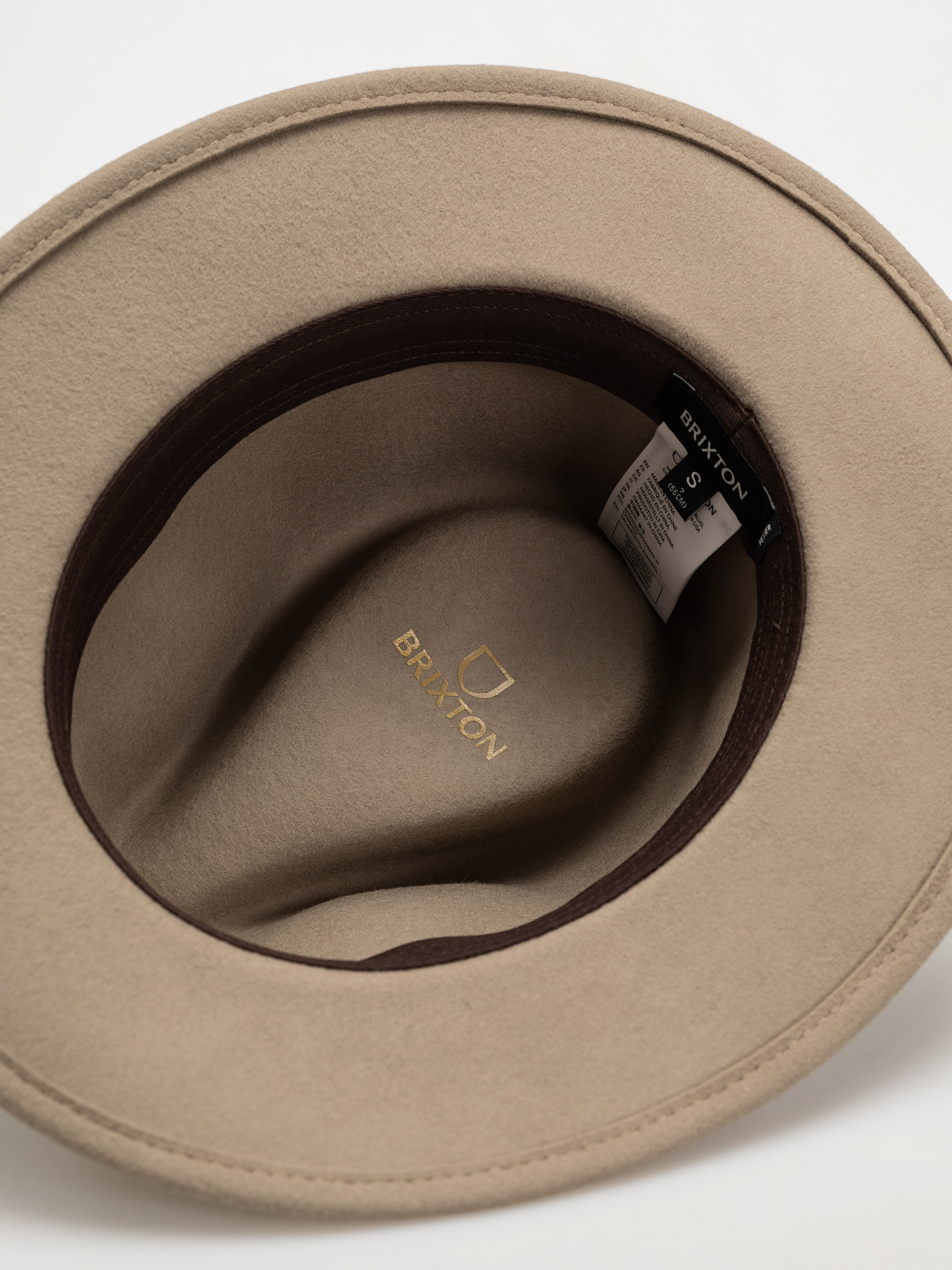 Pălărie Brixton Messer Packable Fedora (timberwolf/light brown)