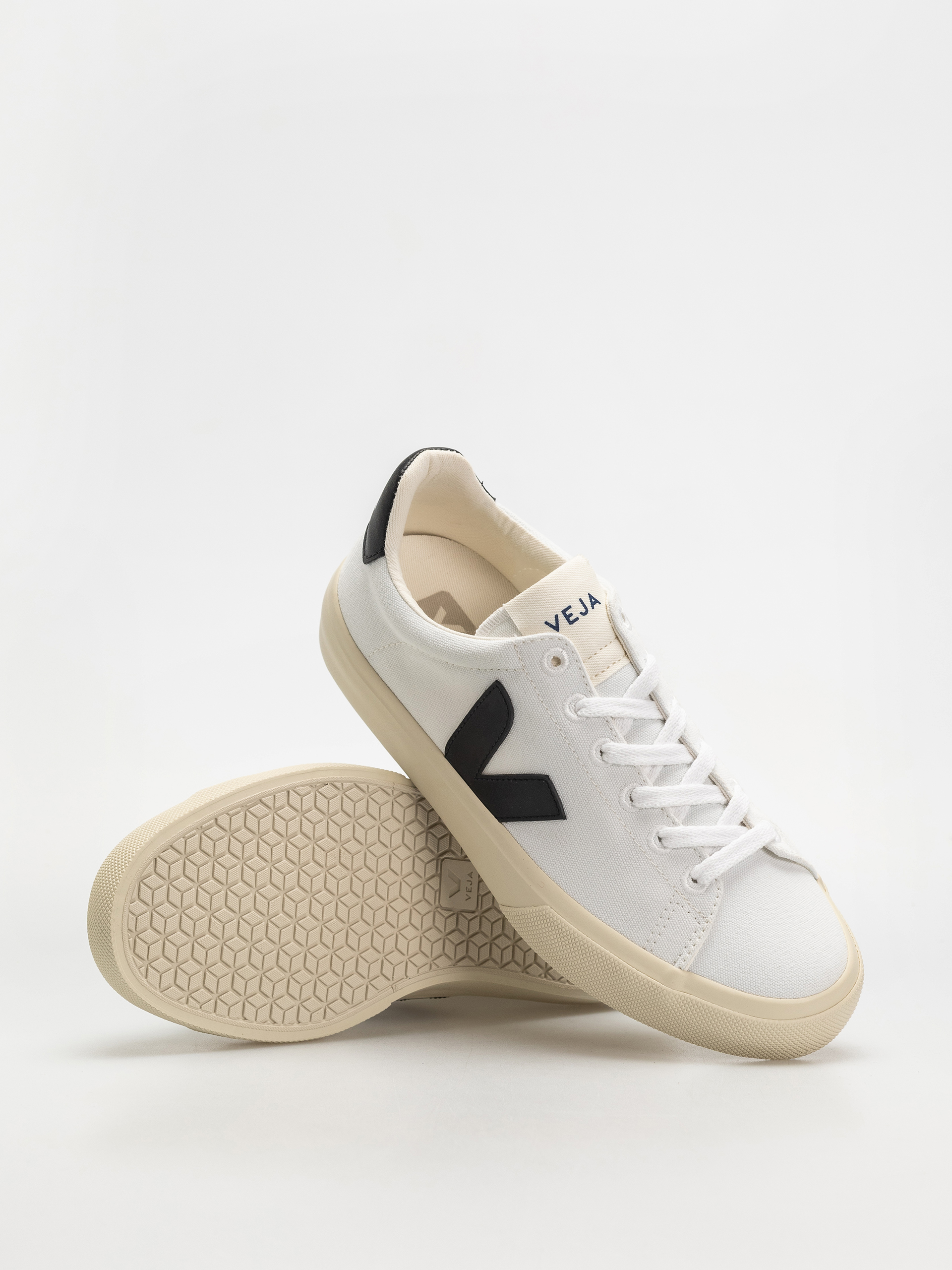 Pantofi Veja Campo Canvas Wmn (white black)