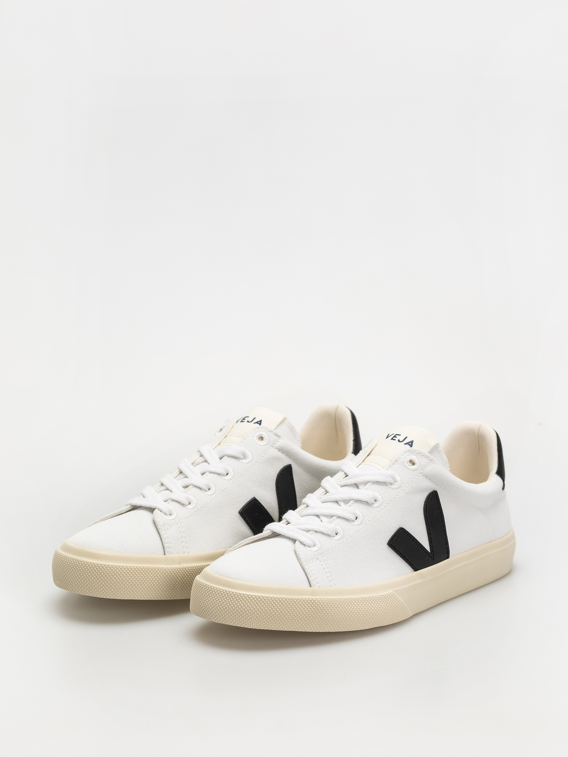Pantofi Veja Campo Canvas Wmn (white black)