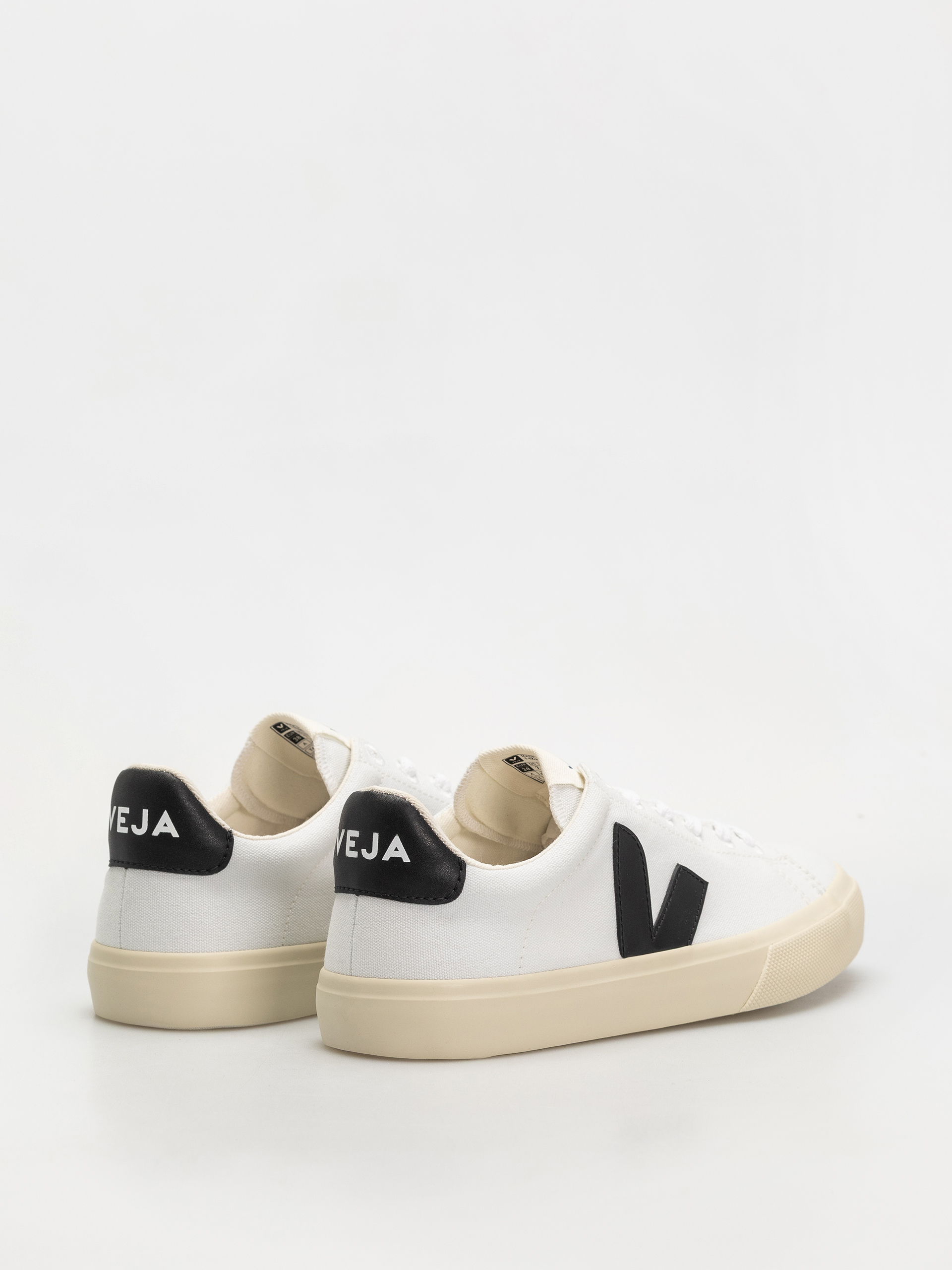 Pantofi Veja Campo Canvas Wmn (white black)