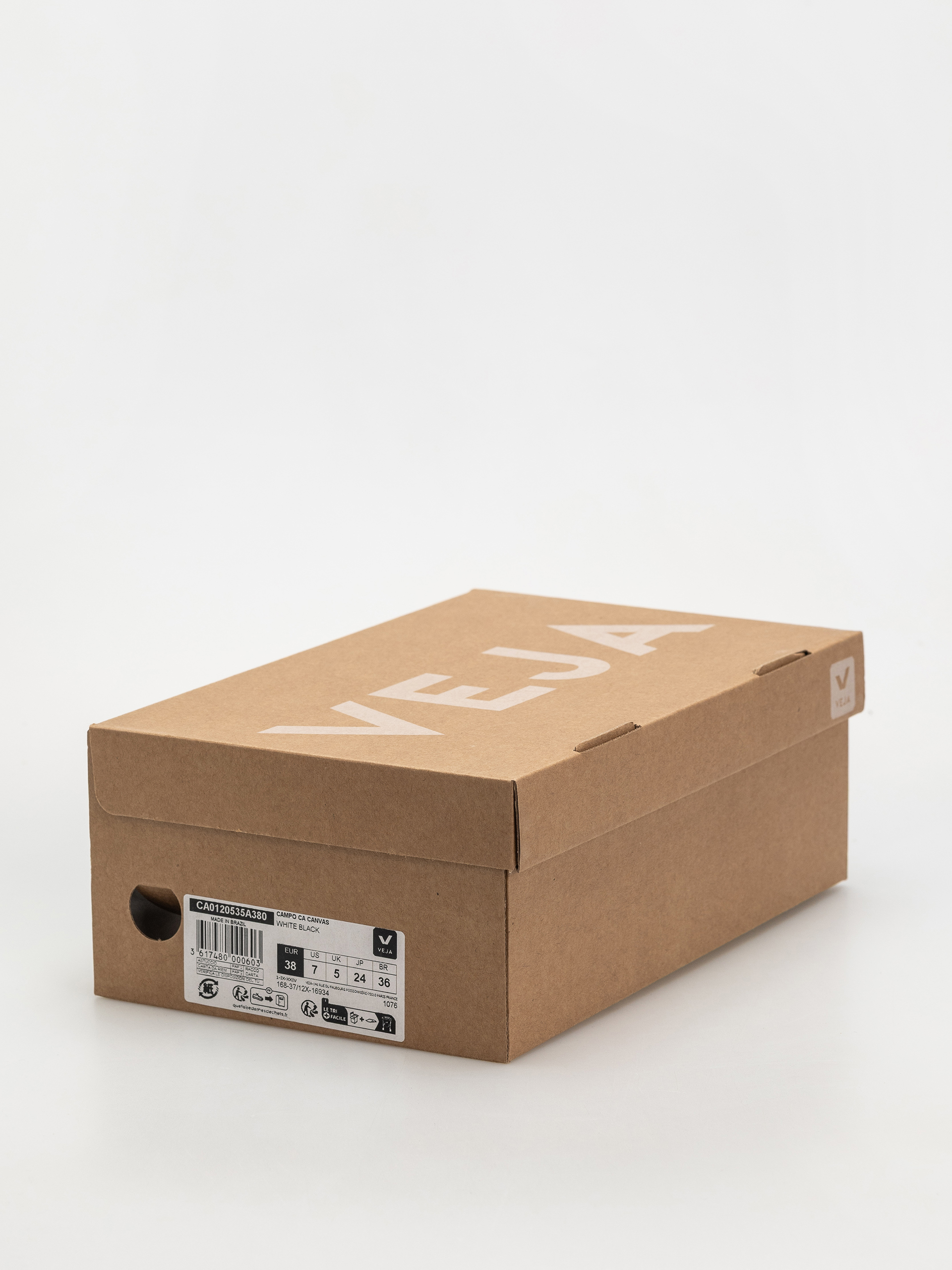 Pantofi Veja Campo Canvas Wmn (white black)