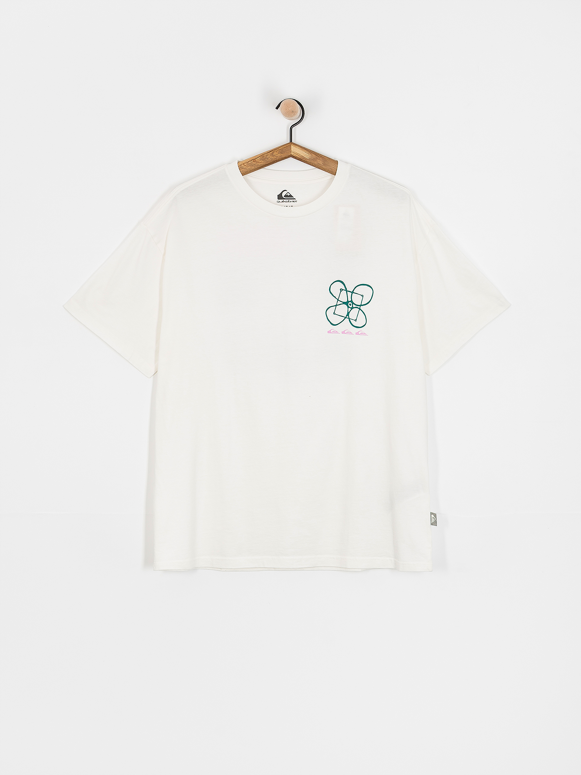 Tricou Quiksilver Outside Inside (snow white)