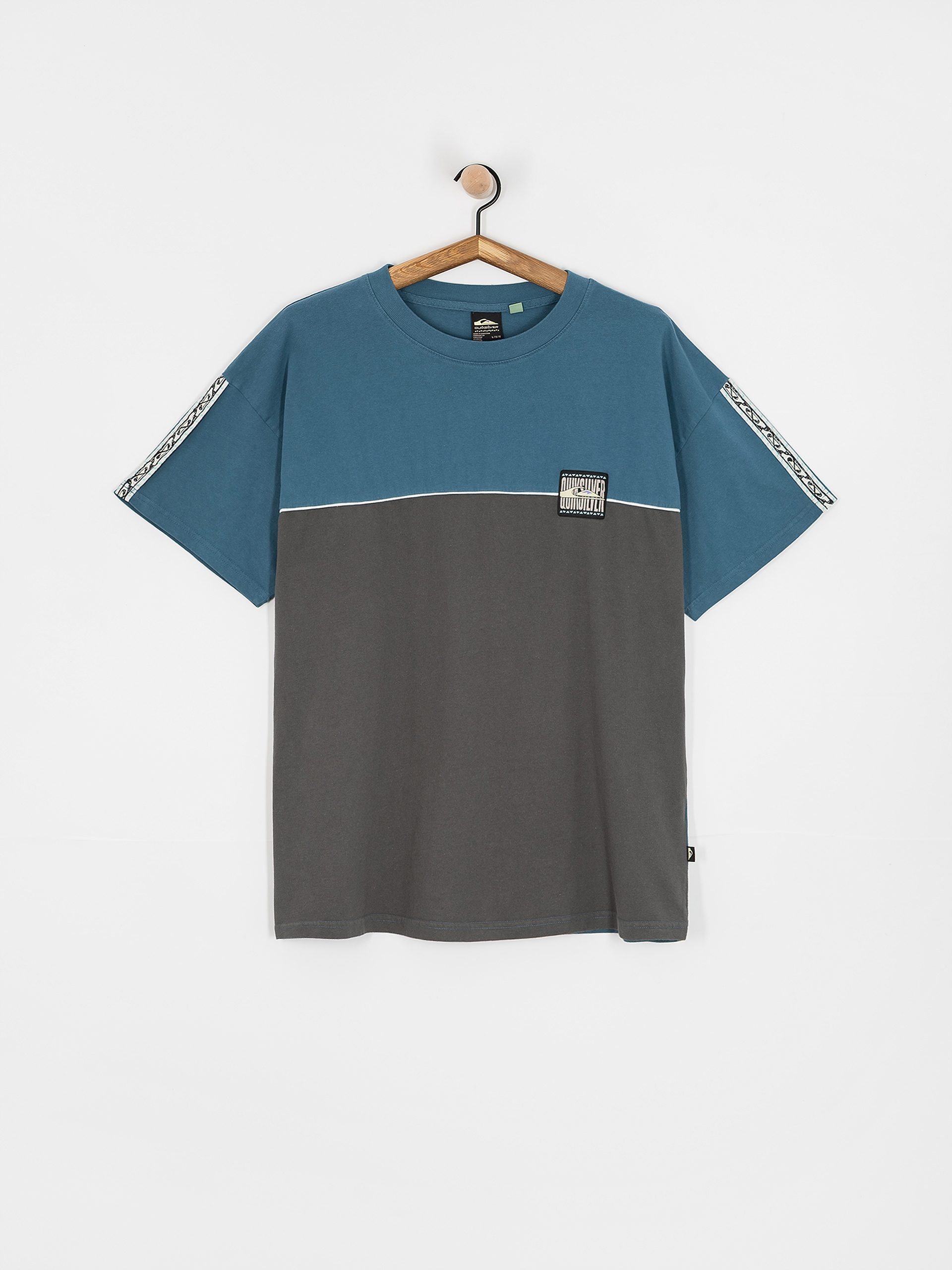 Tricou Quiksilver Global Heat Color Block (dark shadow)