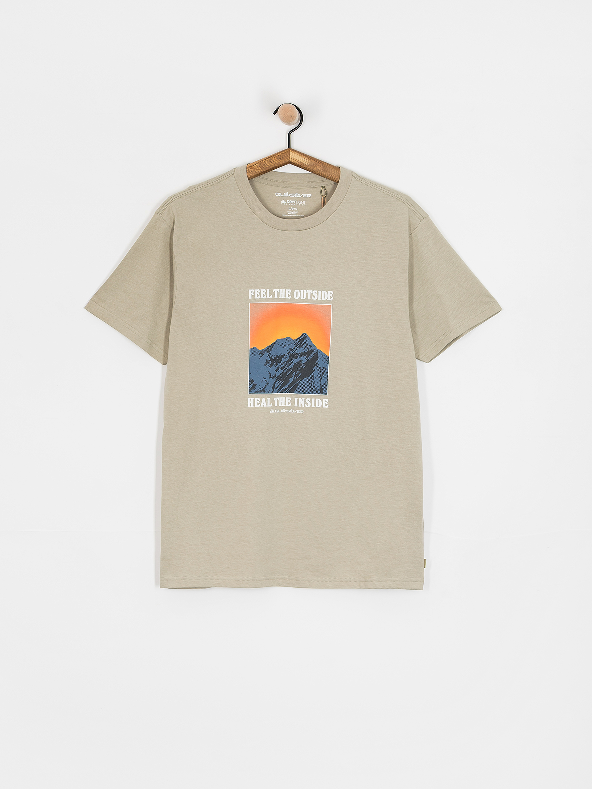 Tricou Quiksilver Feel The Outside (abbey stone)