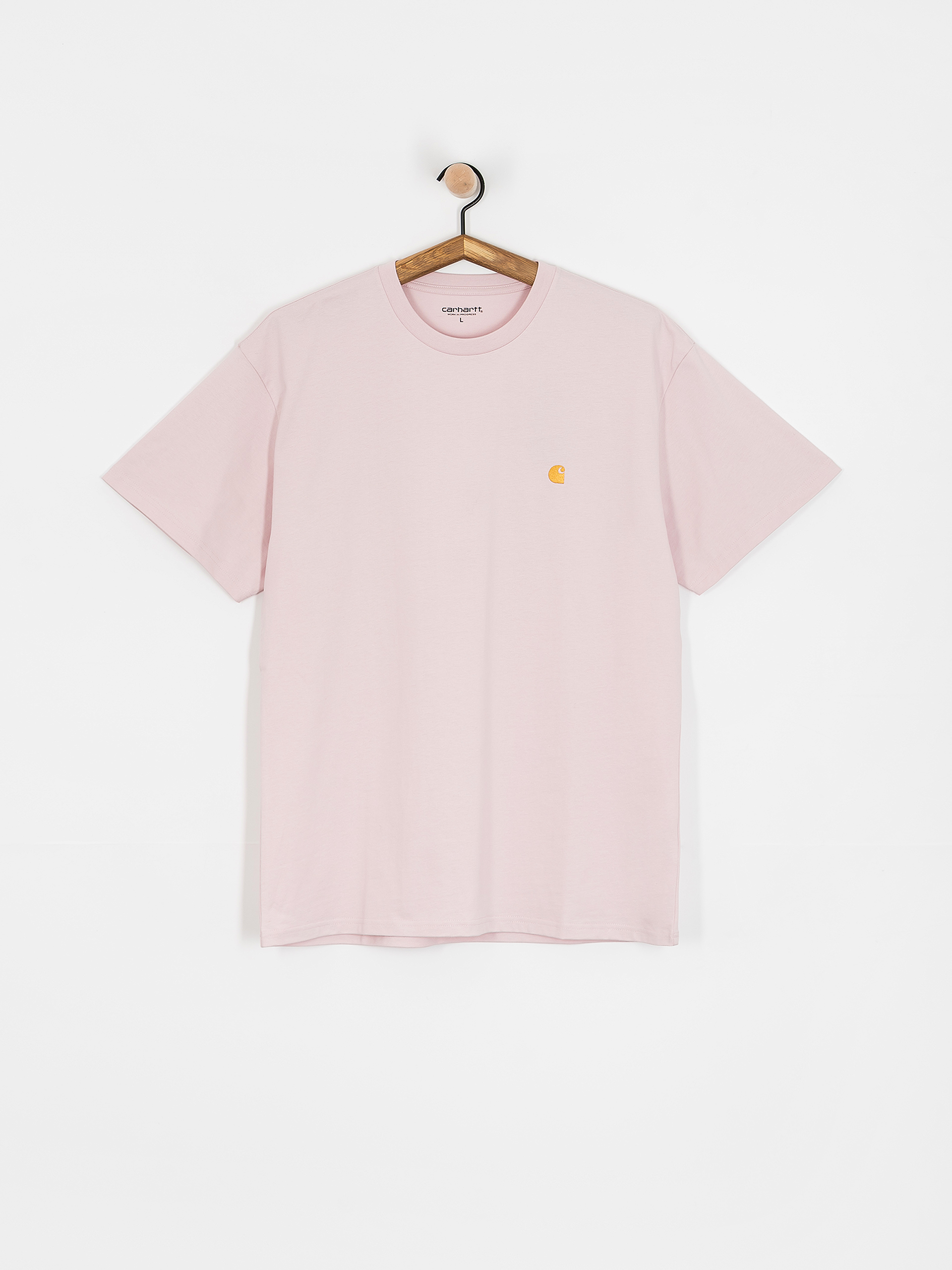 Tricou Carhartt WIP Chase (air pink/gold)