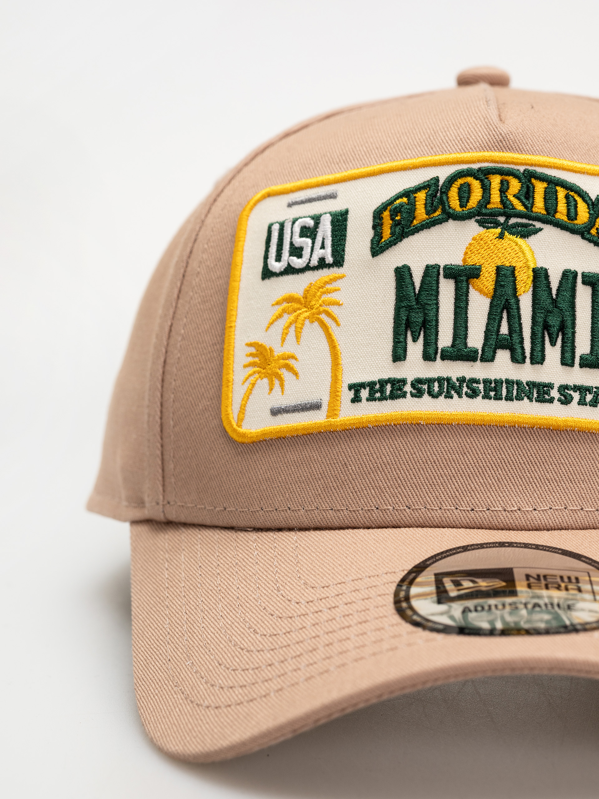 Șapcă New Era License Plate Eframe Newera (med beige)