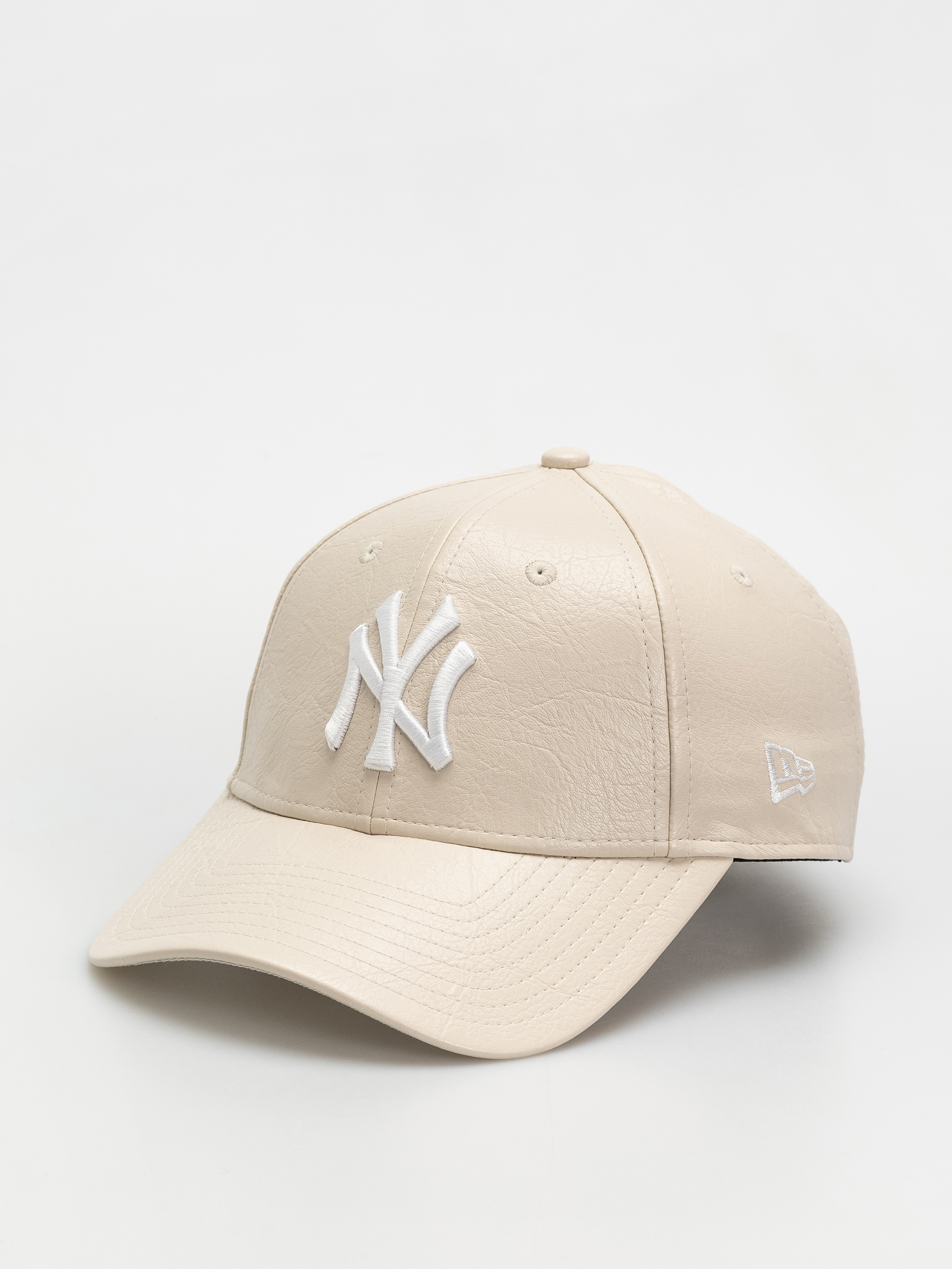 Șapcă New Era Crinkled Pu 9Forty New York Yankees Wmn (light beige)