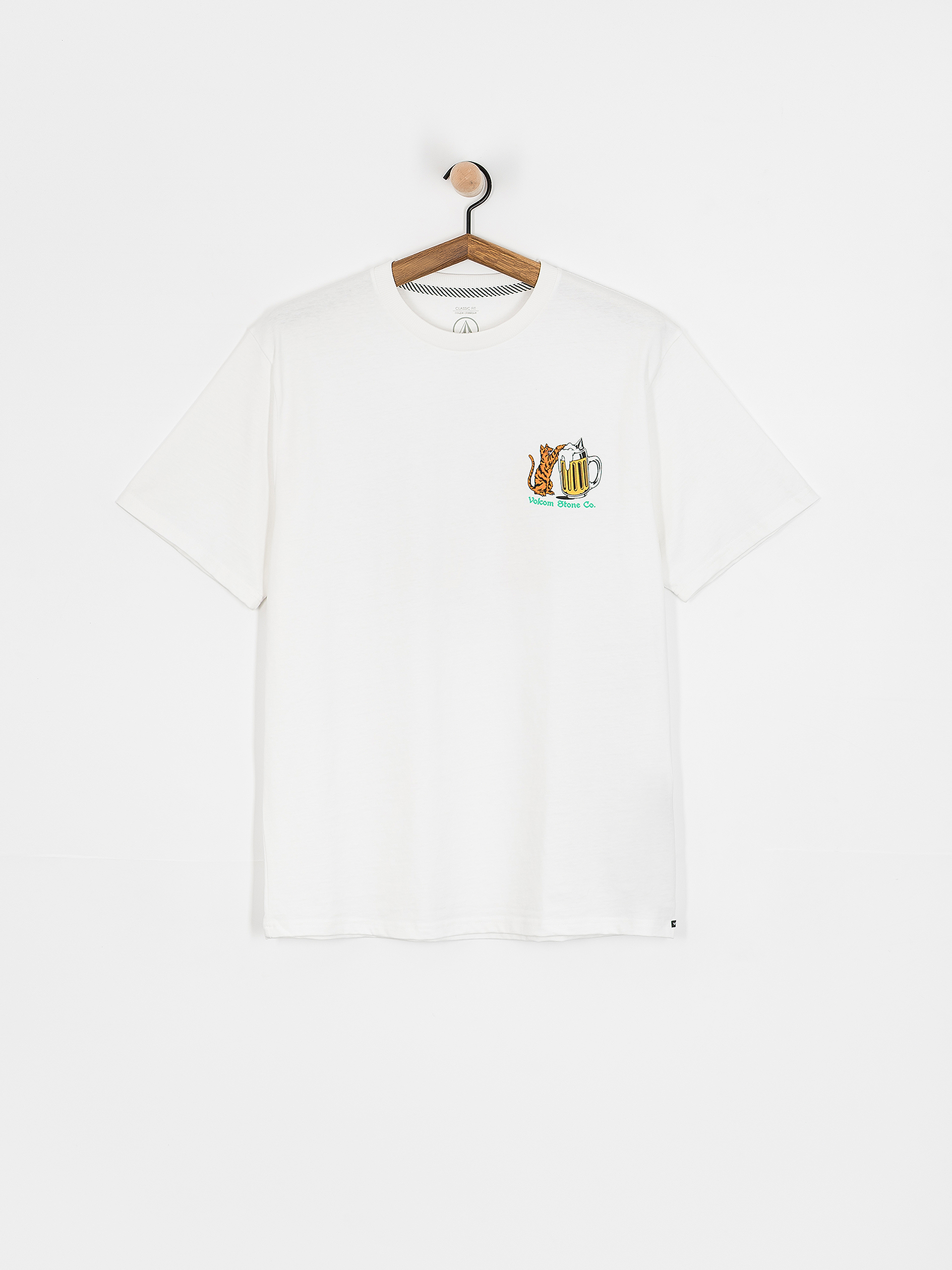 Tricou Volcom Curious Cat (white)