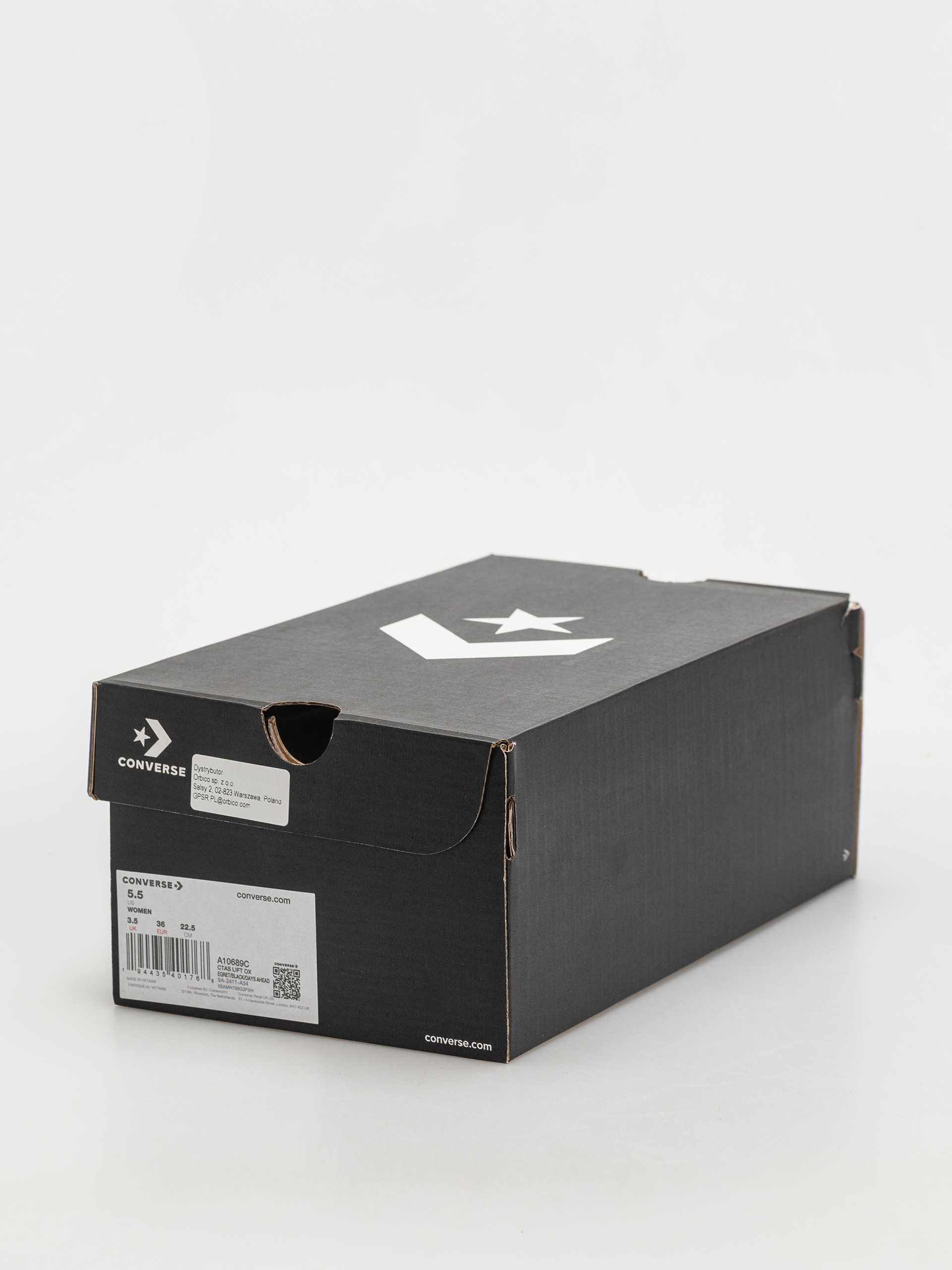 Teniși Converse Chuck Taylor All Star Lift Ox Wmn (egret/black/days ahead)