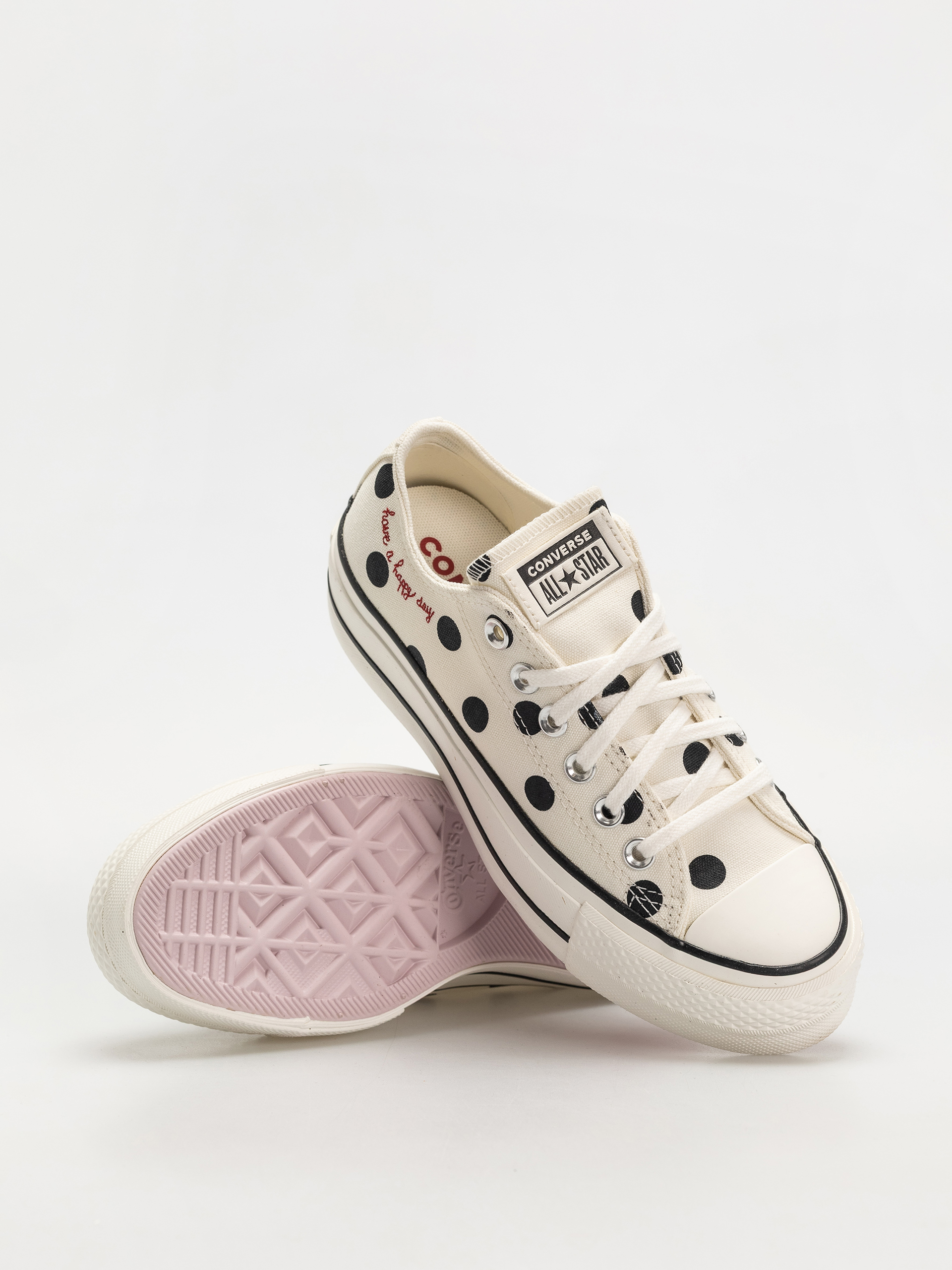 Teniși Converse Chuck Taylor All Star Lift Ox Wmn (egret/black/days ahead)
