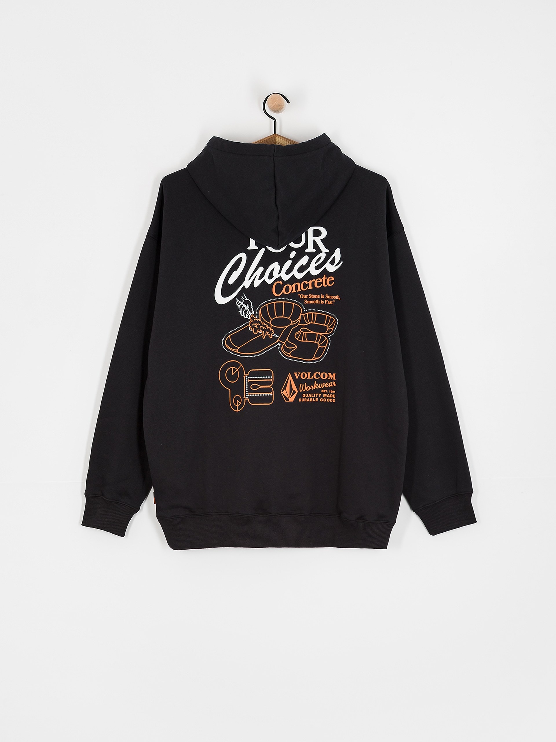 Hanorac cu glugă Volcom Pour Choices HD (black)