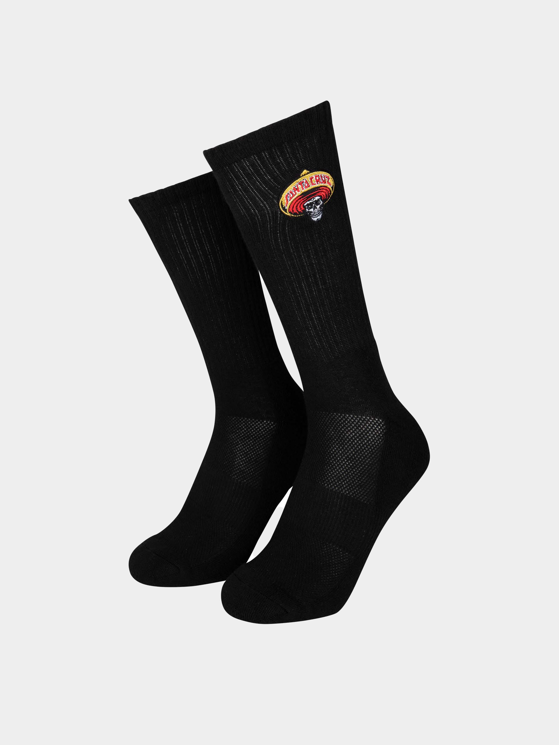 Șosete Santa Cruz Guzman Skull (black)