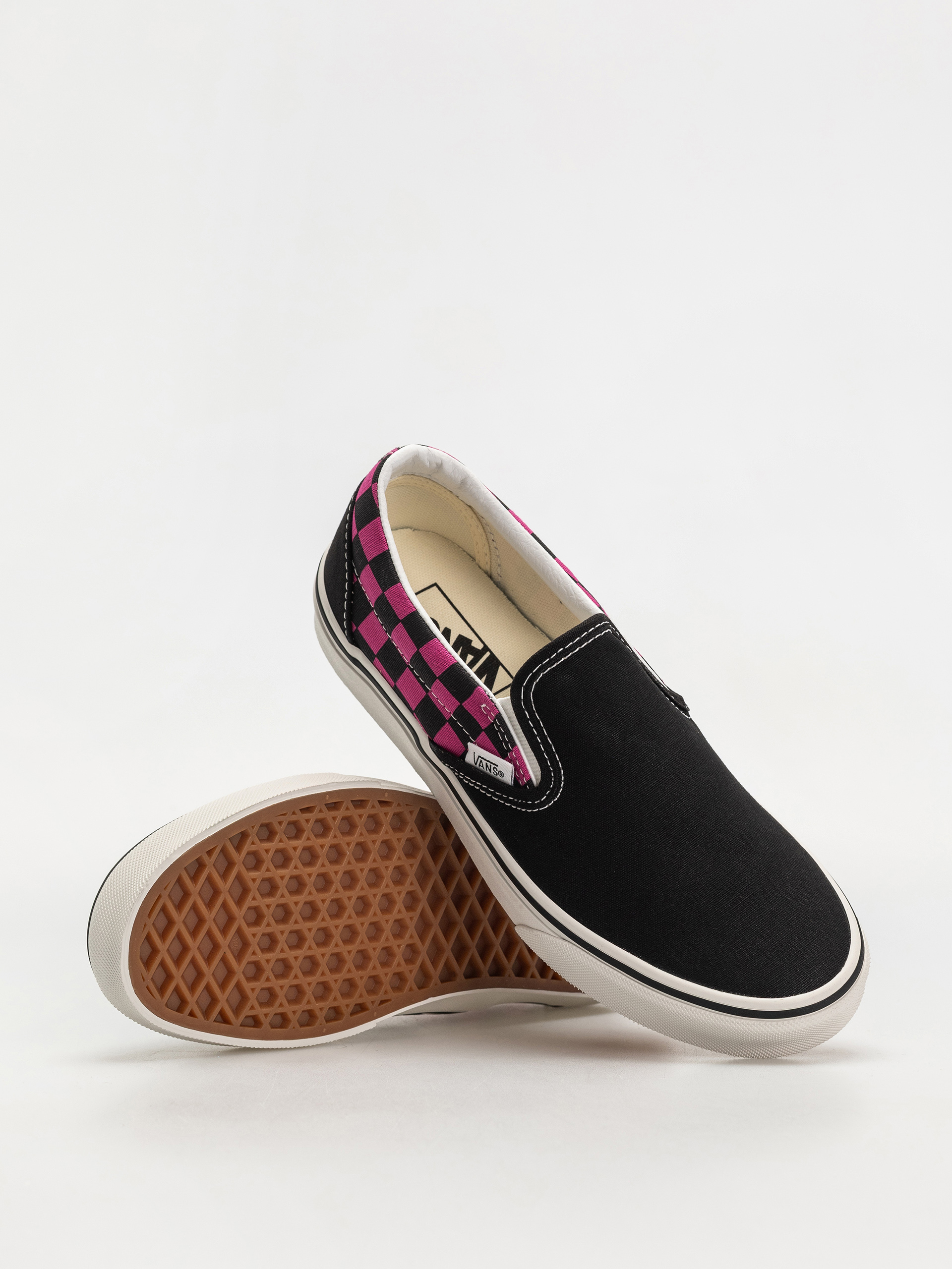 Pantofi Vans Classic Slip On (pop check raspberry rose)