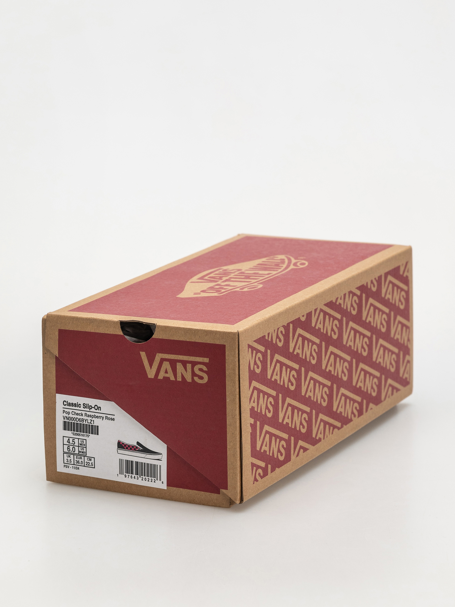 Pantofi Vans Classic Slip On (pop check raspberry rose)