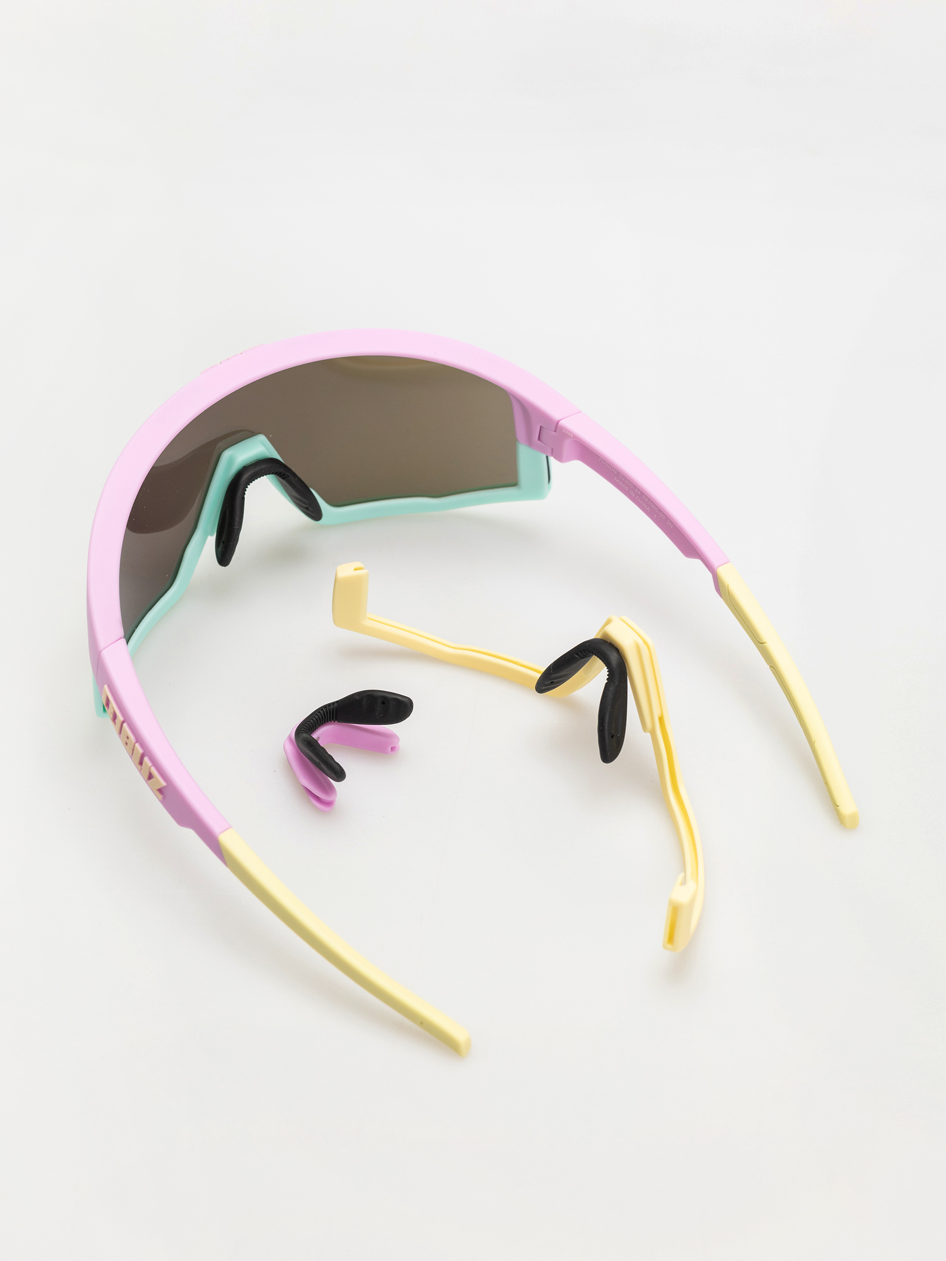 Ochelari de soare Bliz Fusion (matt pastel purple w yellow logo matt mint jawbone + spare jawbone in yellow/brown w pink multi)