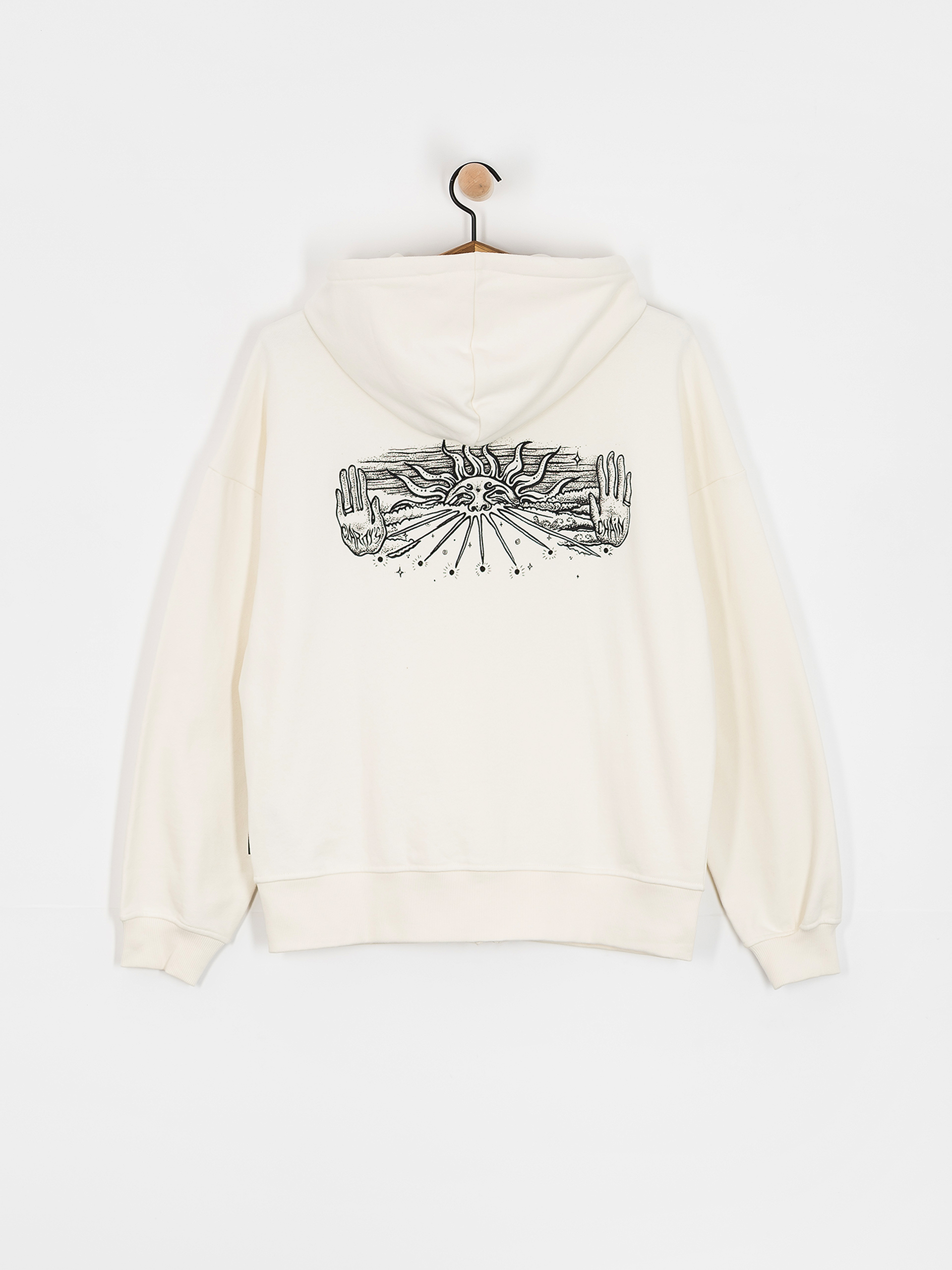 Hanorac cu glugă Volcom Fa Alix ZHD Wmn (star white)