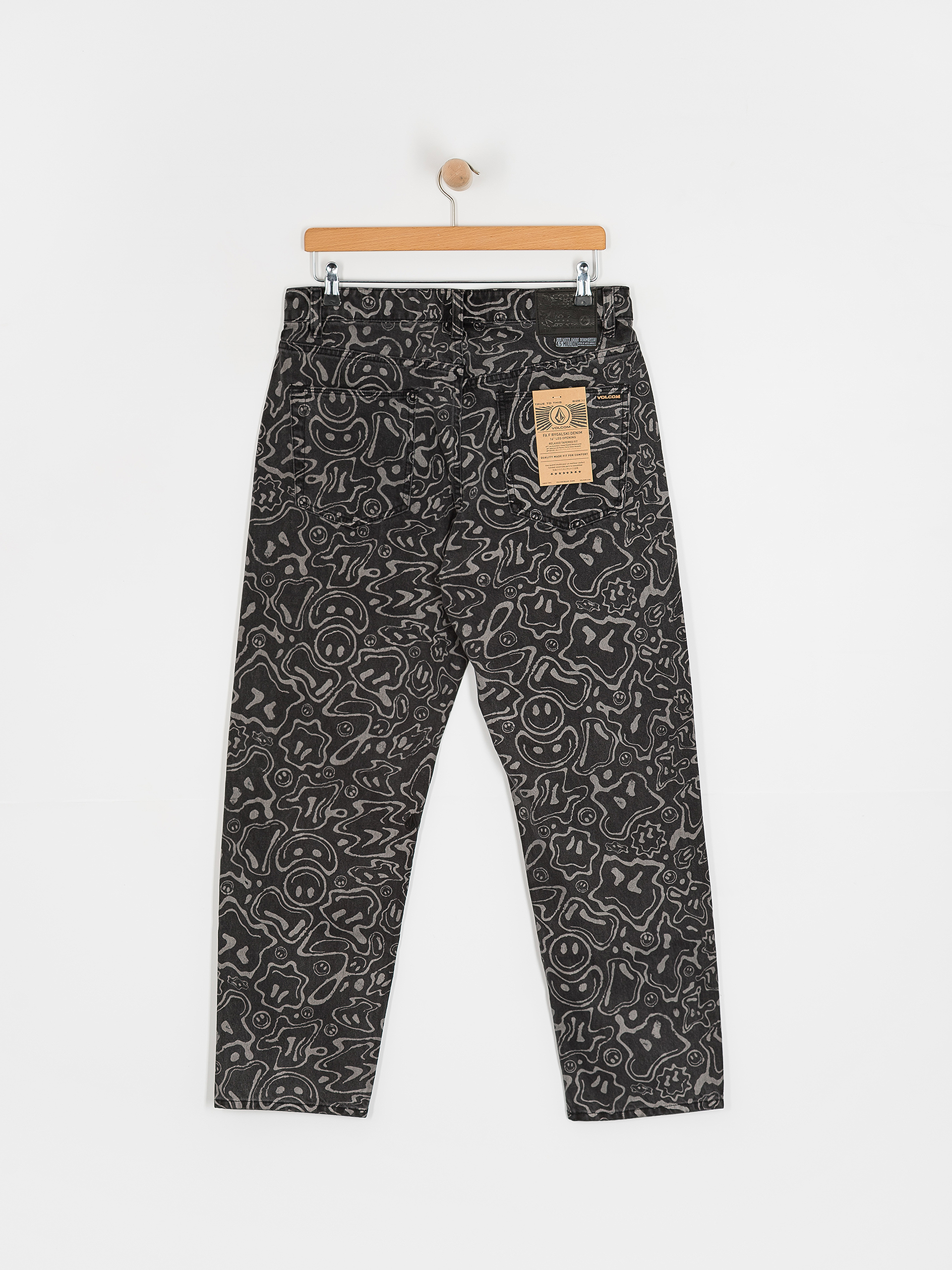 Pantaloni Volcom Fa F Rygalski (black print)