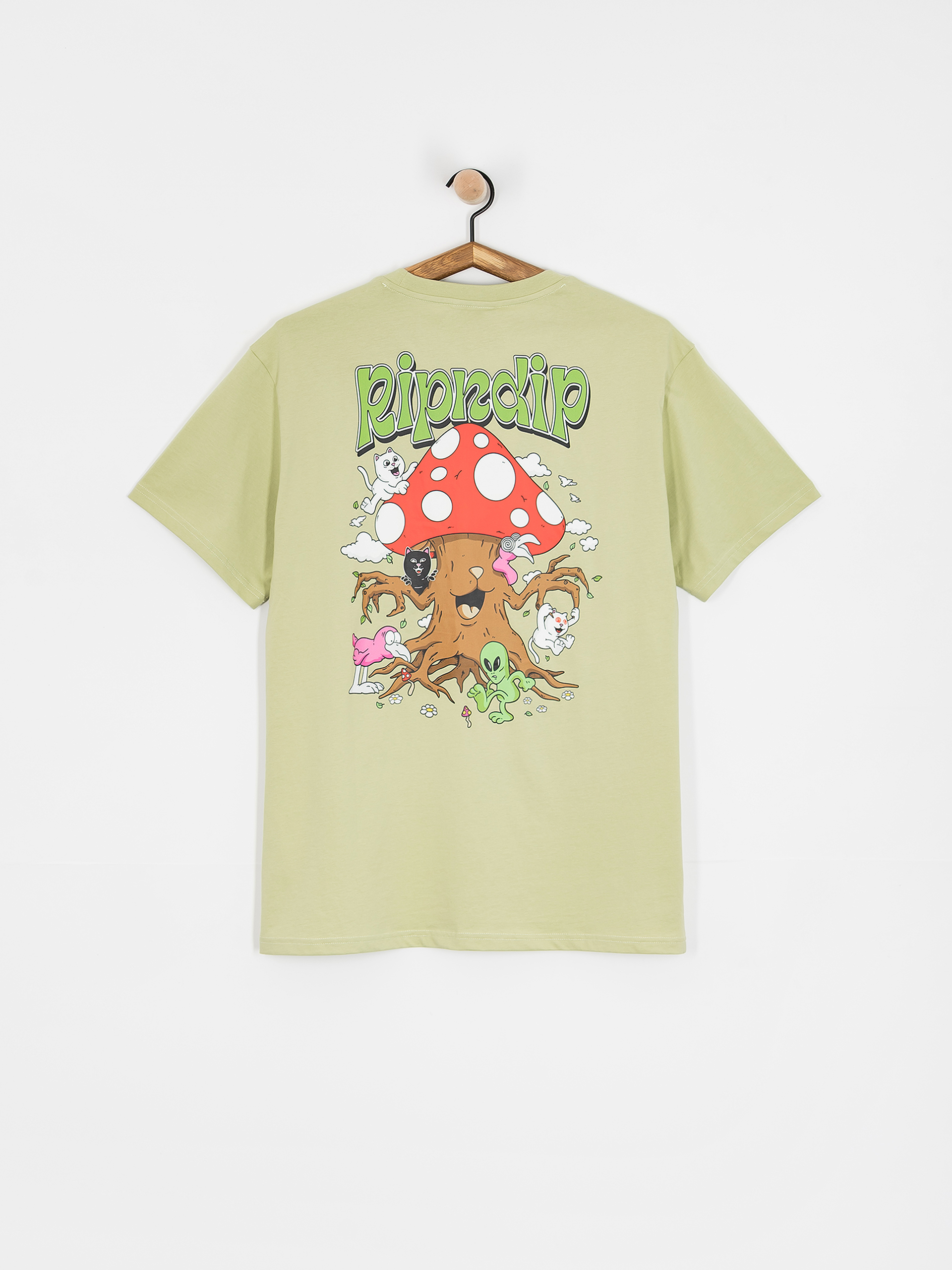 Tricou RipNDip Playground (light moss)