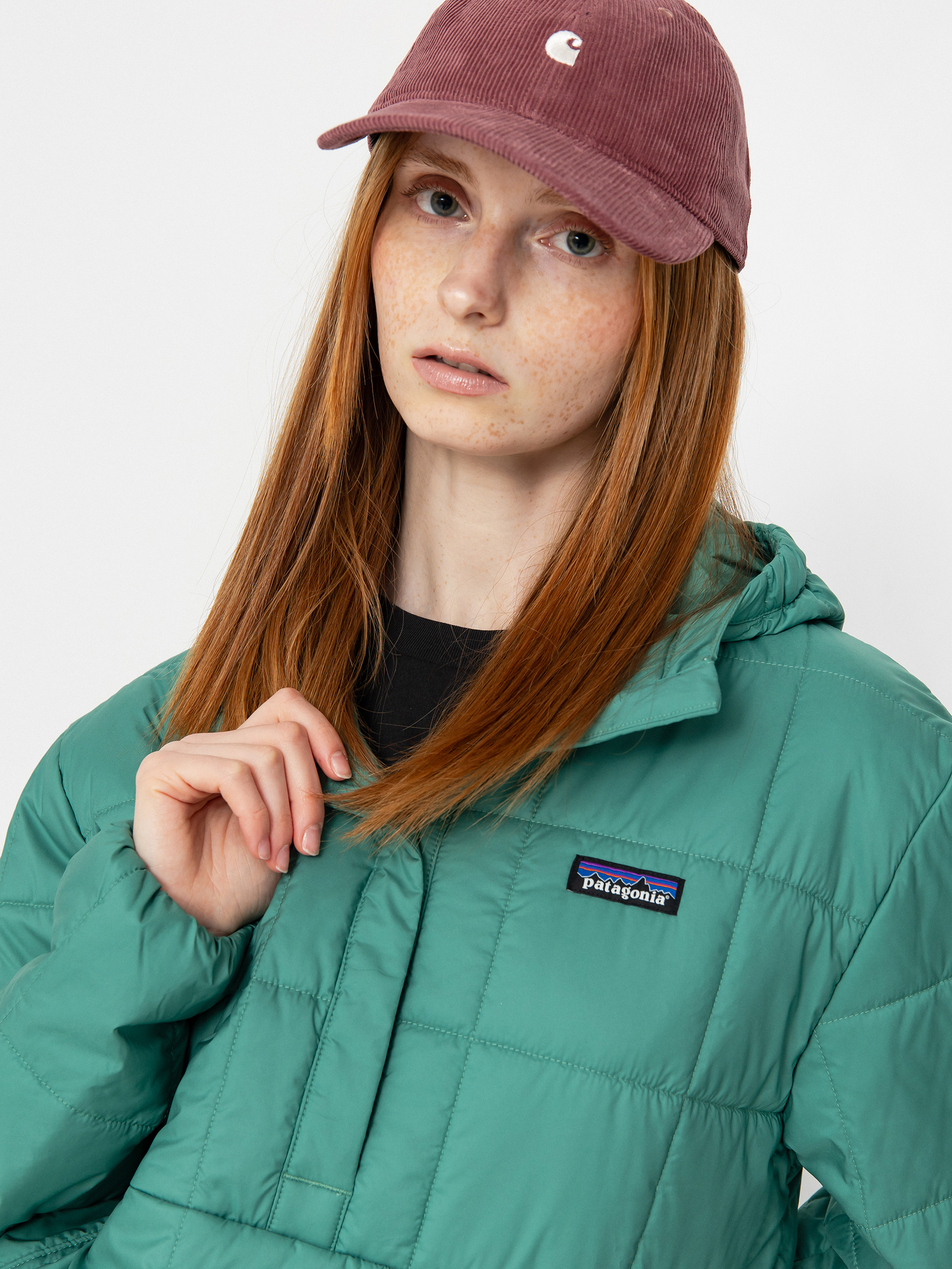 Hanorac cu glugă Patagonia Light Gust HD Wmn (heartleaf green)