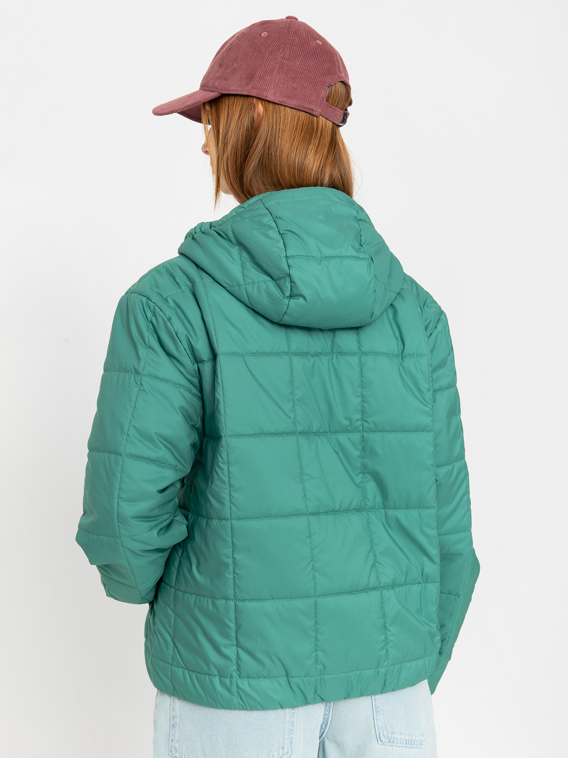 Hanorac cu glugă Patagonia Light Gust HD Wmn (heartleaf green)