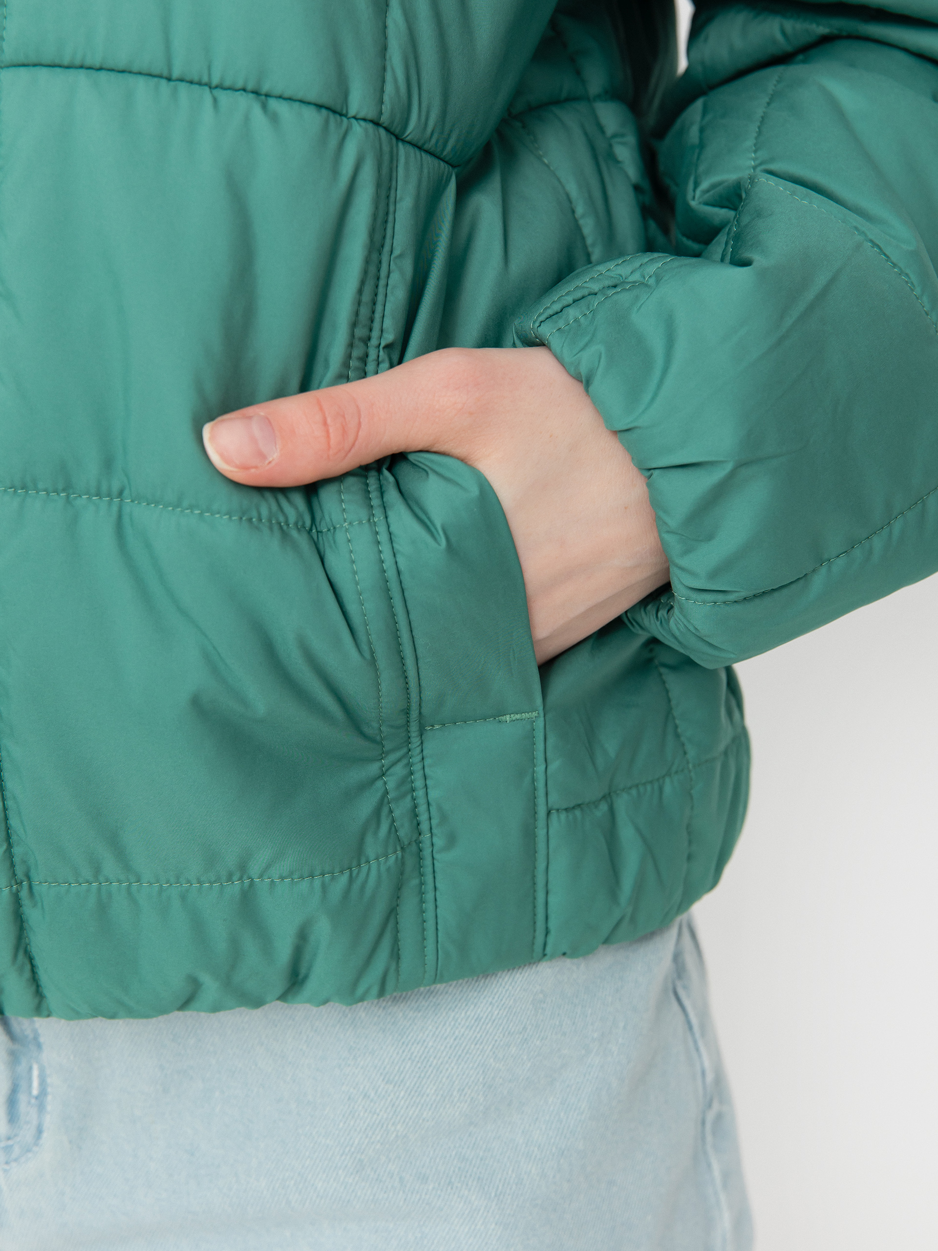 Hanorac cu glugă Patagonia Light Gust HD Wmn (heartleaf green)