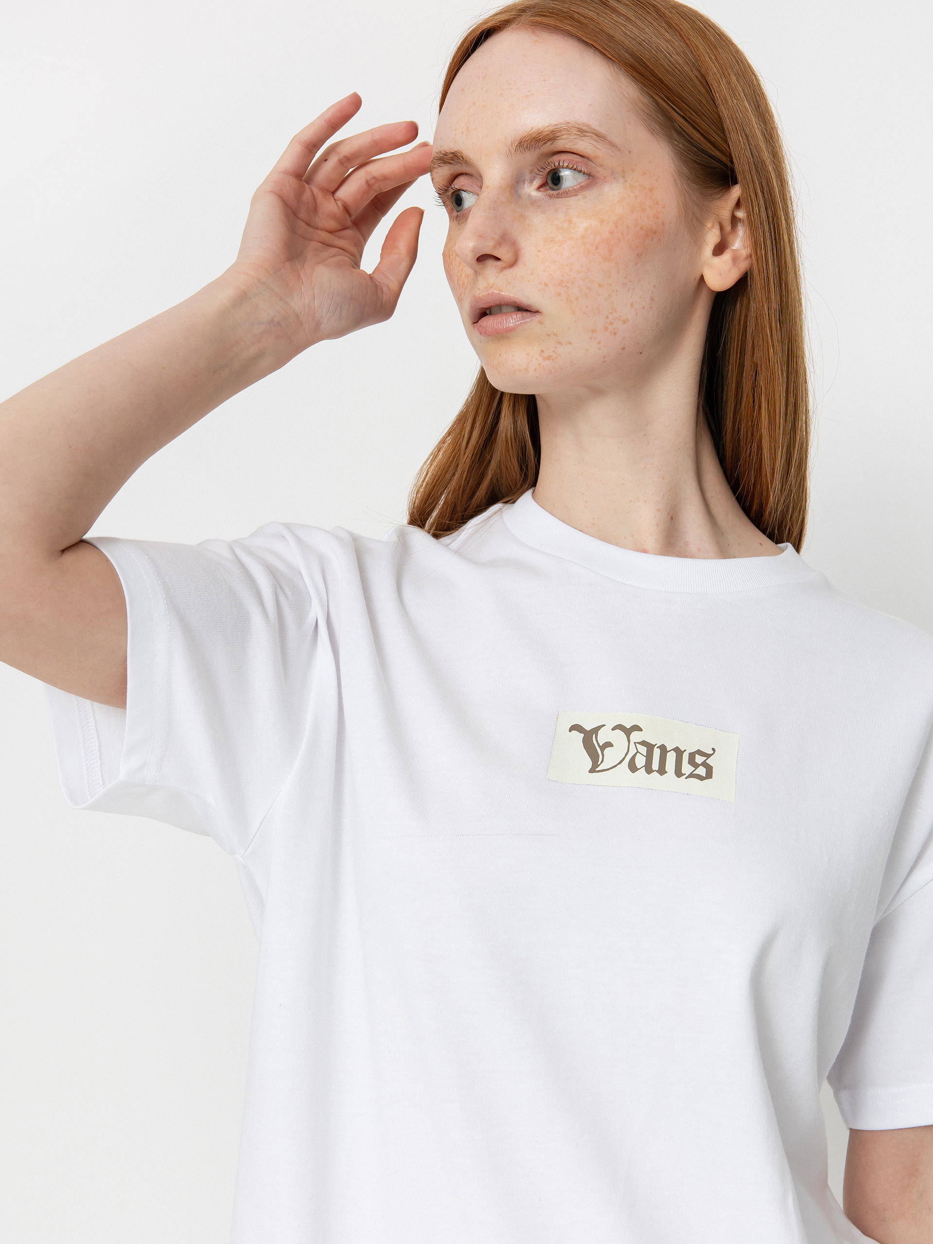 Tricou Vans Garden Oversized Wmn (white)
