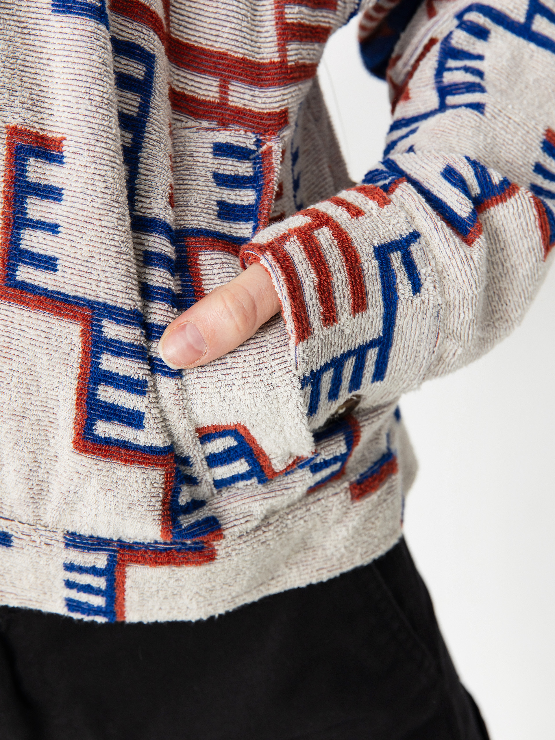 Geacă Brixton Trail Terry Cloth Trucker Wmn (electronic indigo pattern)