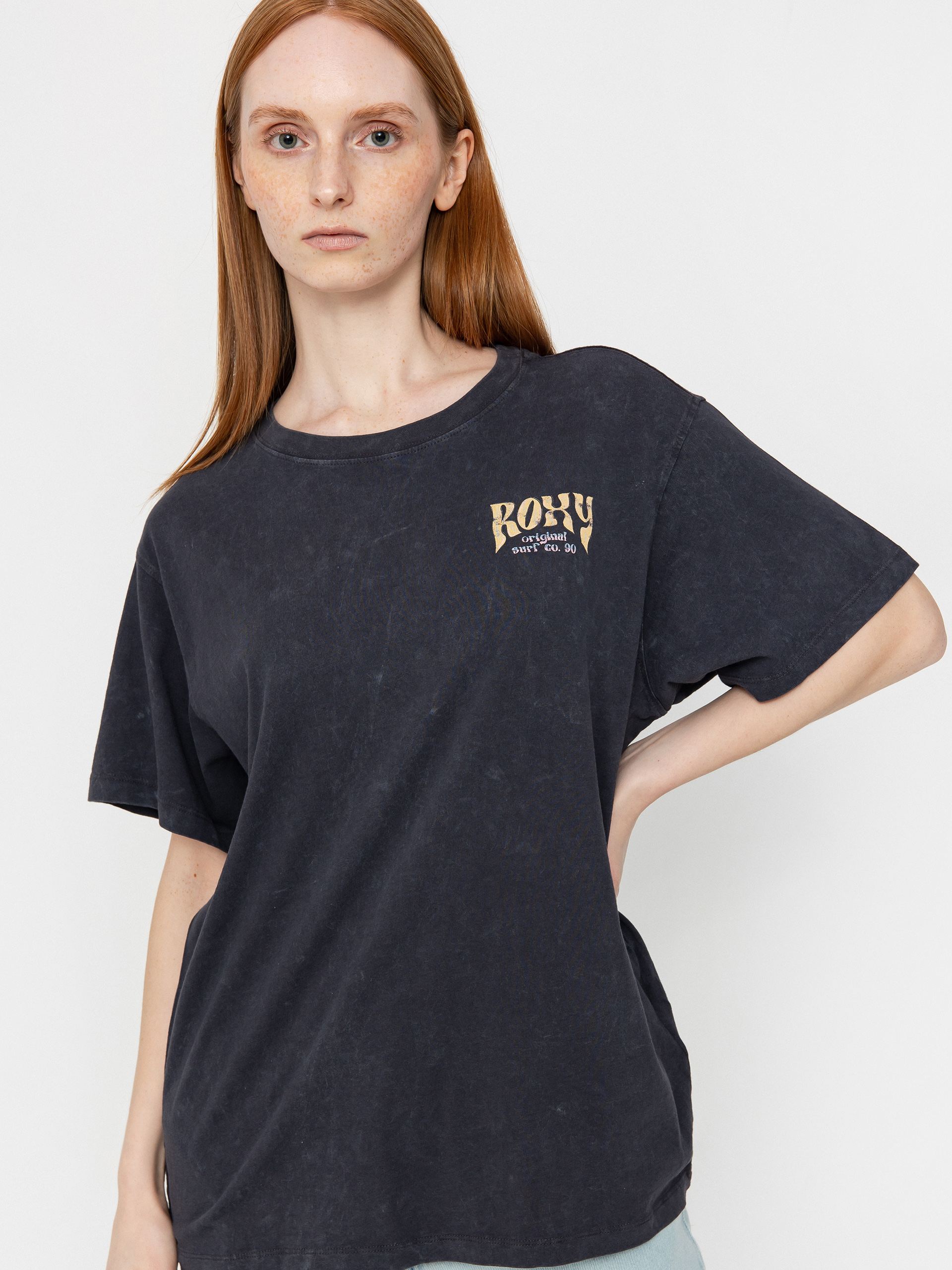 Tricou Roxy Sunnyoversize Optic Wash Wmn (phantom)