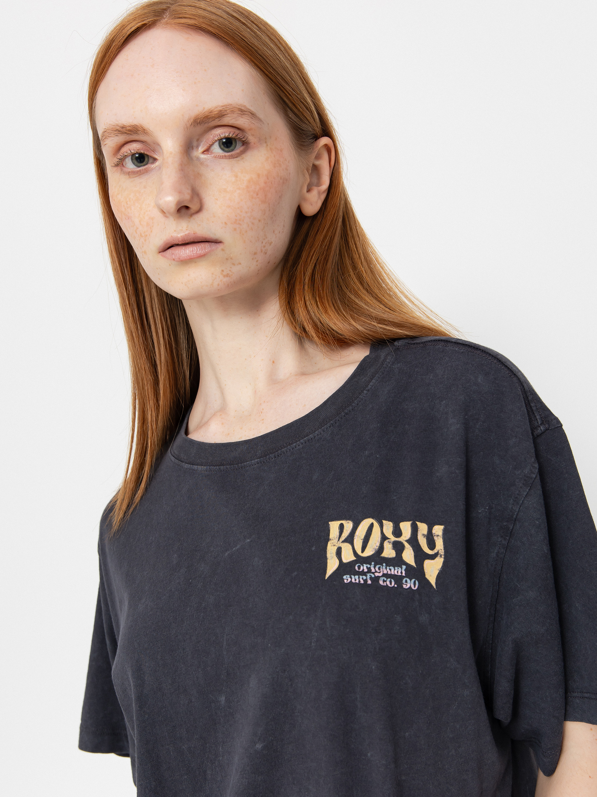 Tricou Roxy Sunnyoversize Optic Wash Wmn (phantom)