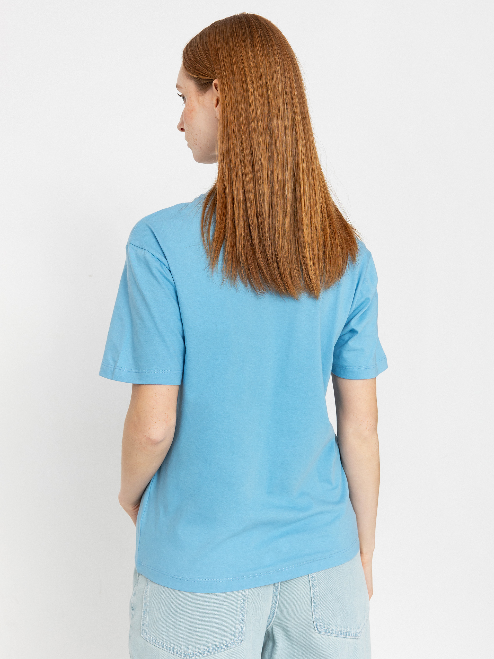 Tricou Carhartt WIP Script Embroidery Wmn (bluebird/fleur de sel)