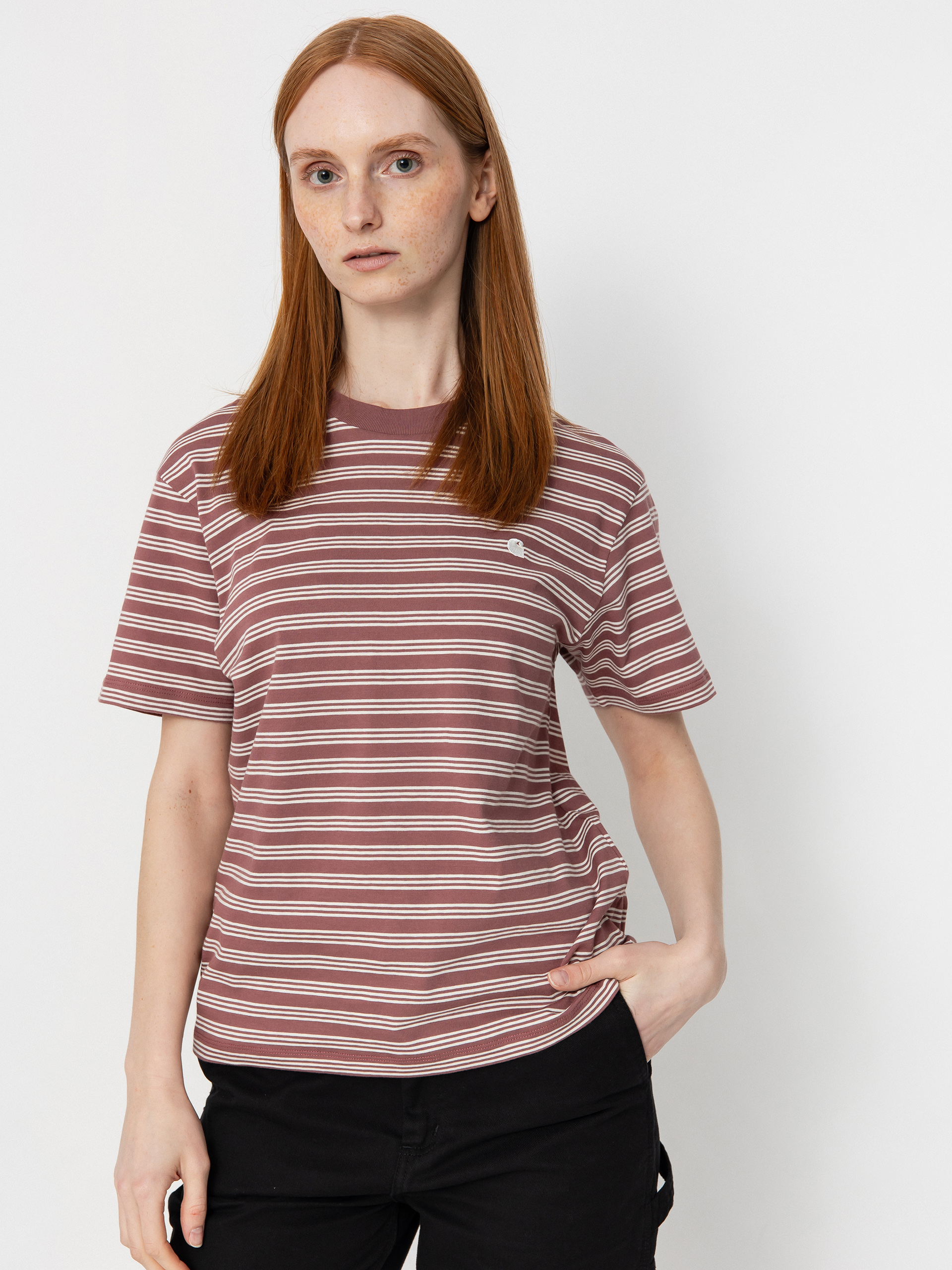 Tricou Carhartt WIP Sydney Wmn (sydney stripe/dusky pink)