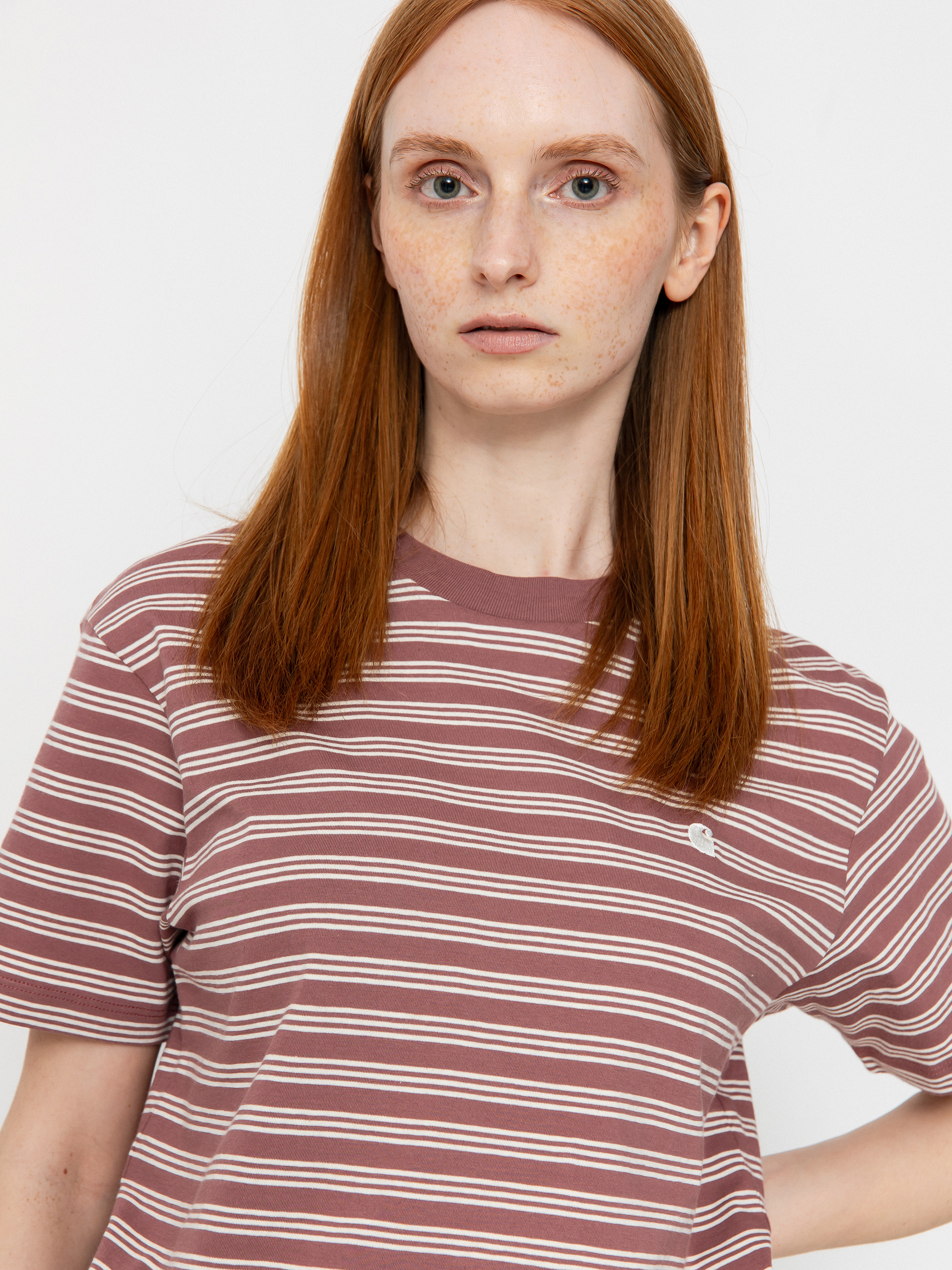 Tricou Carhartt WIP Sydney Wmn (sydney stripe/dusky pink)