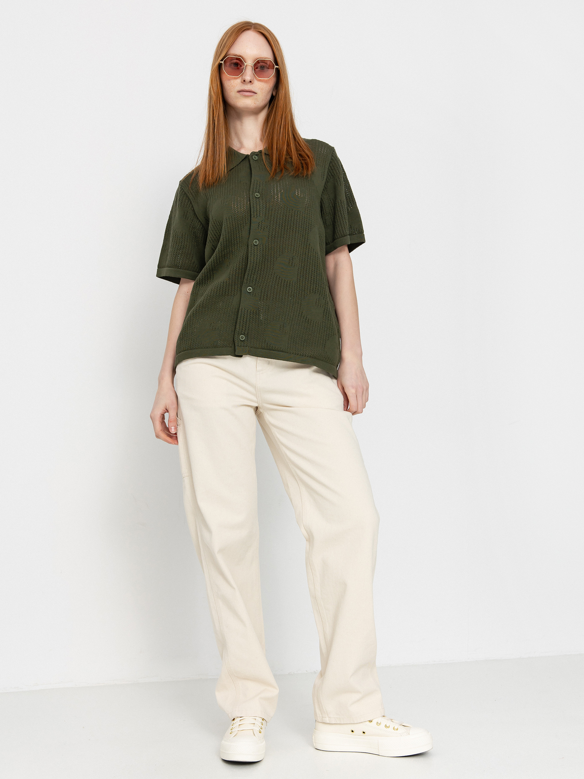 Cu0103mau0219u0103 Carhartt WIP Temple Knit Wmn (dollar green)