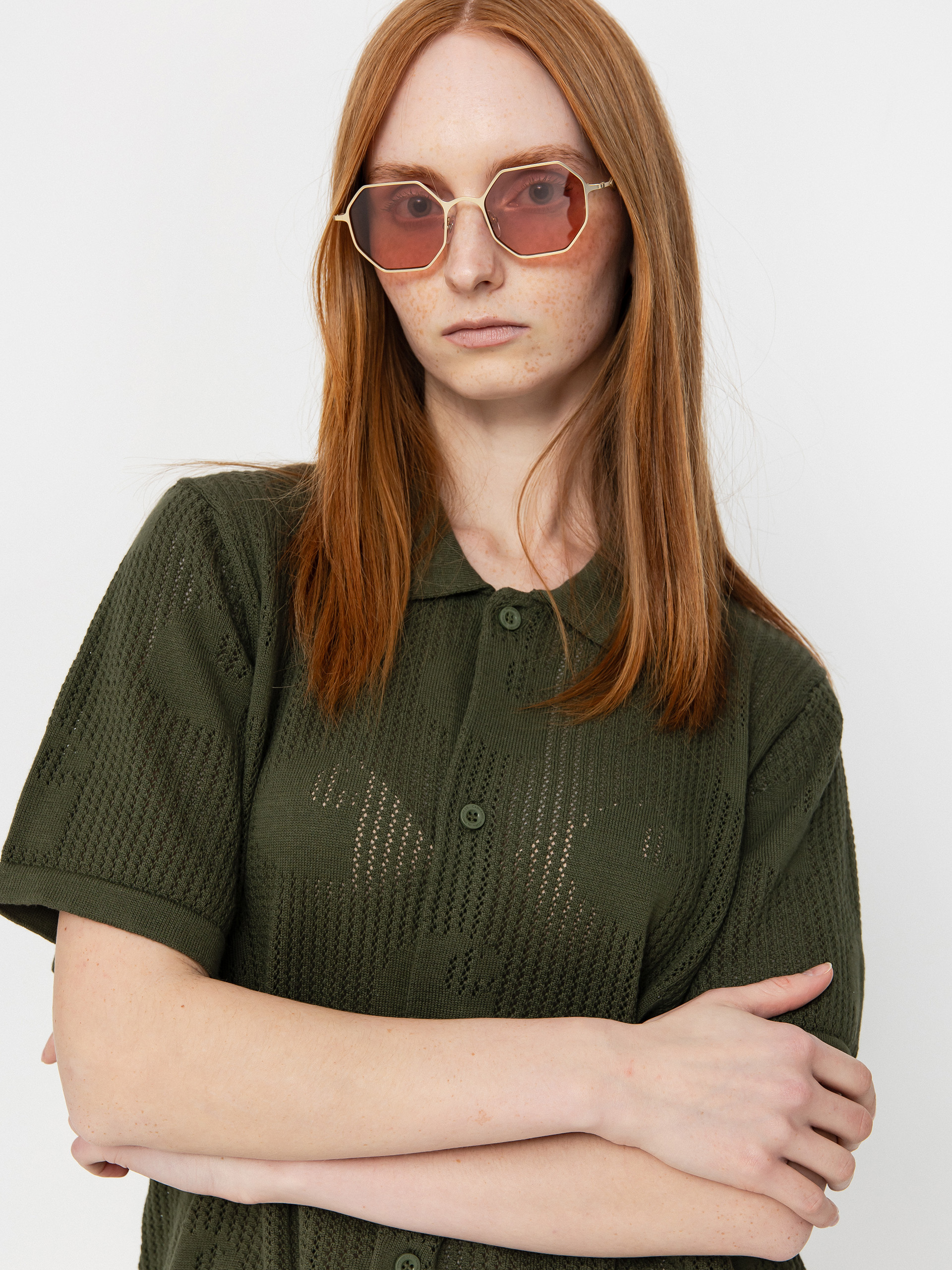 Cămașă Carhartt WIP Temple Knit Wmn (dollar green)